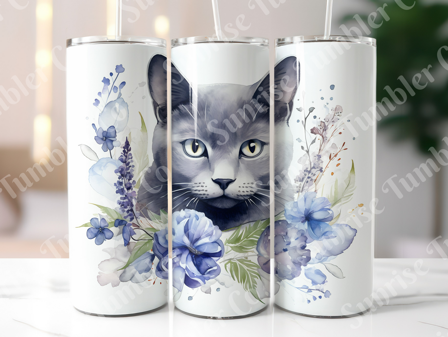 Cat Lovers Variety Part 2 - 20oz and 30oz Tumblers (Glow In The Dark Green And Blue Available)