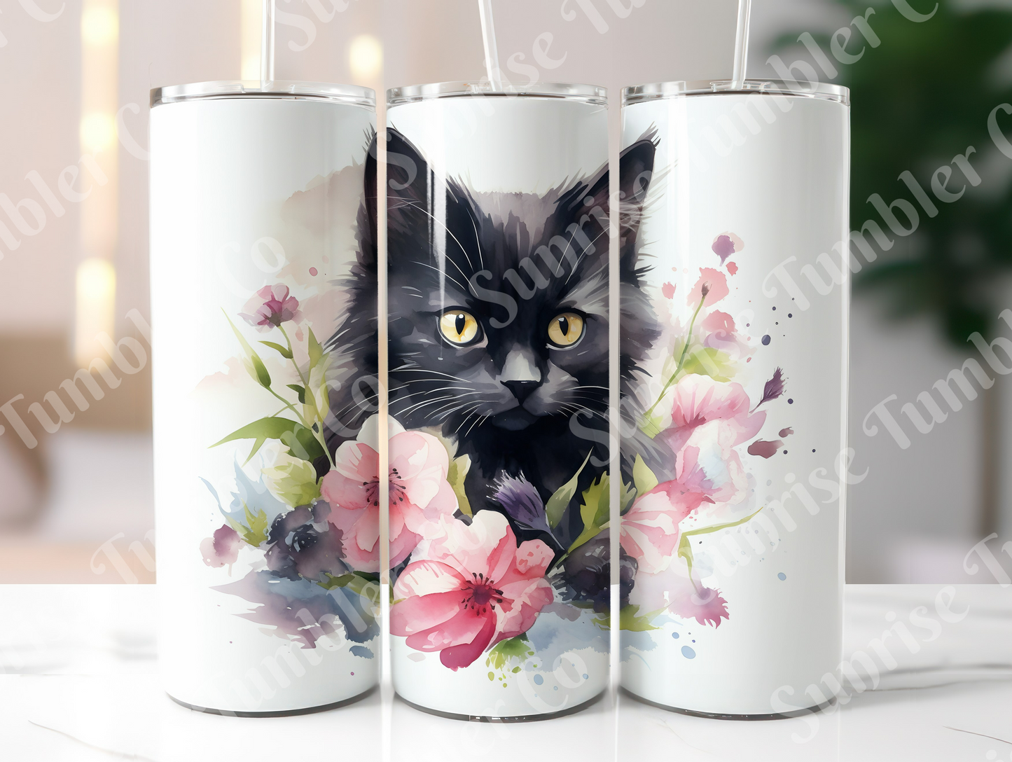 Cat Lovers Variety Part 2 - 20oz and 30oz Tumblers (Glow In The Dark Green And Blue Available)
