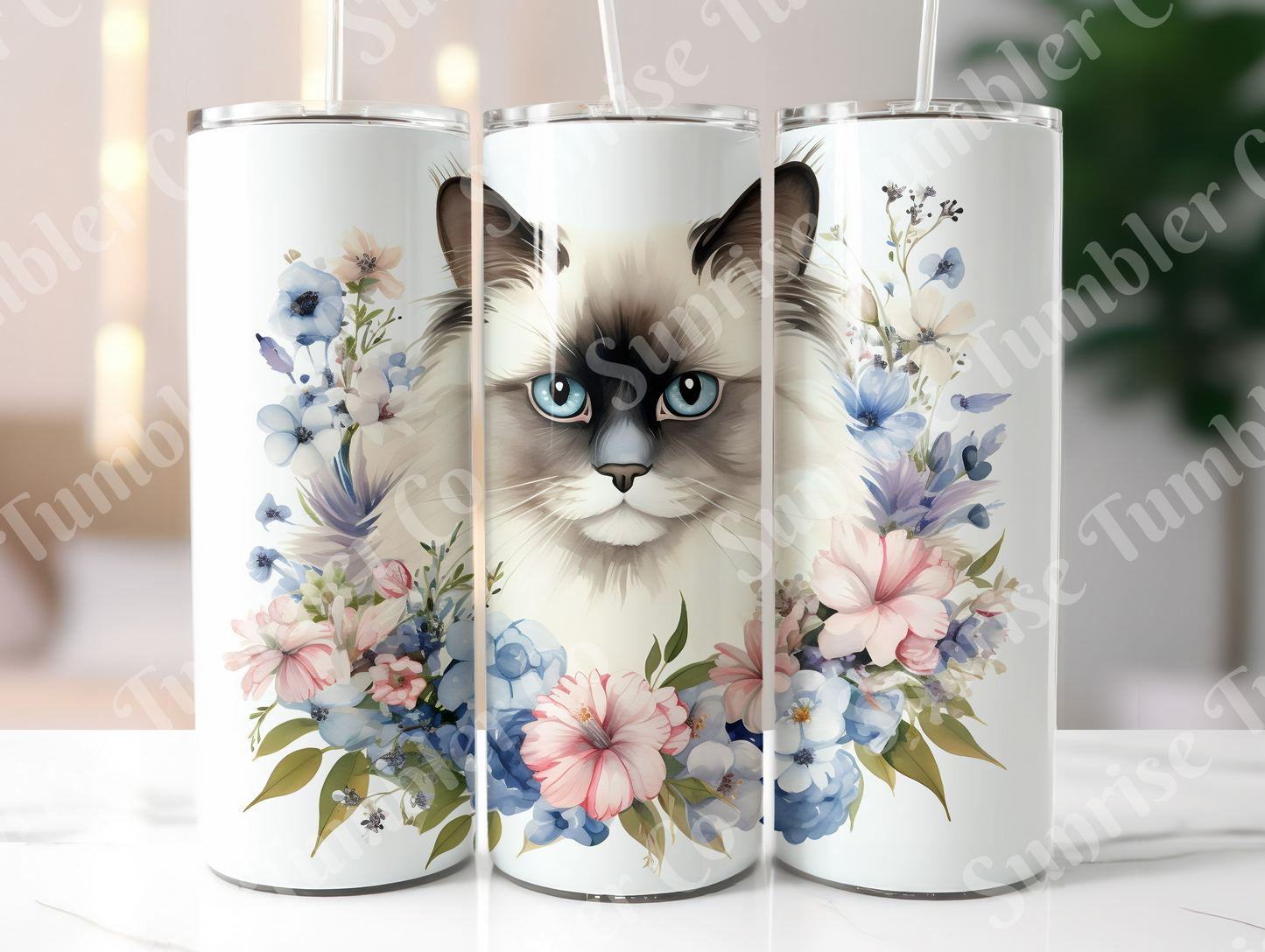 Cat Lovers Variety Part 2 - 20oz and 30oz Tumblers (Glow In The Dark Green And Blue Available)