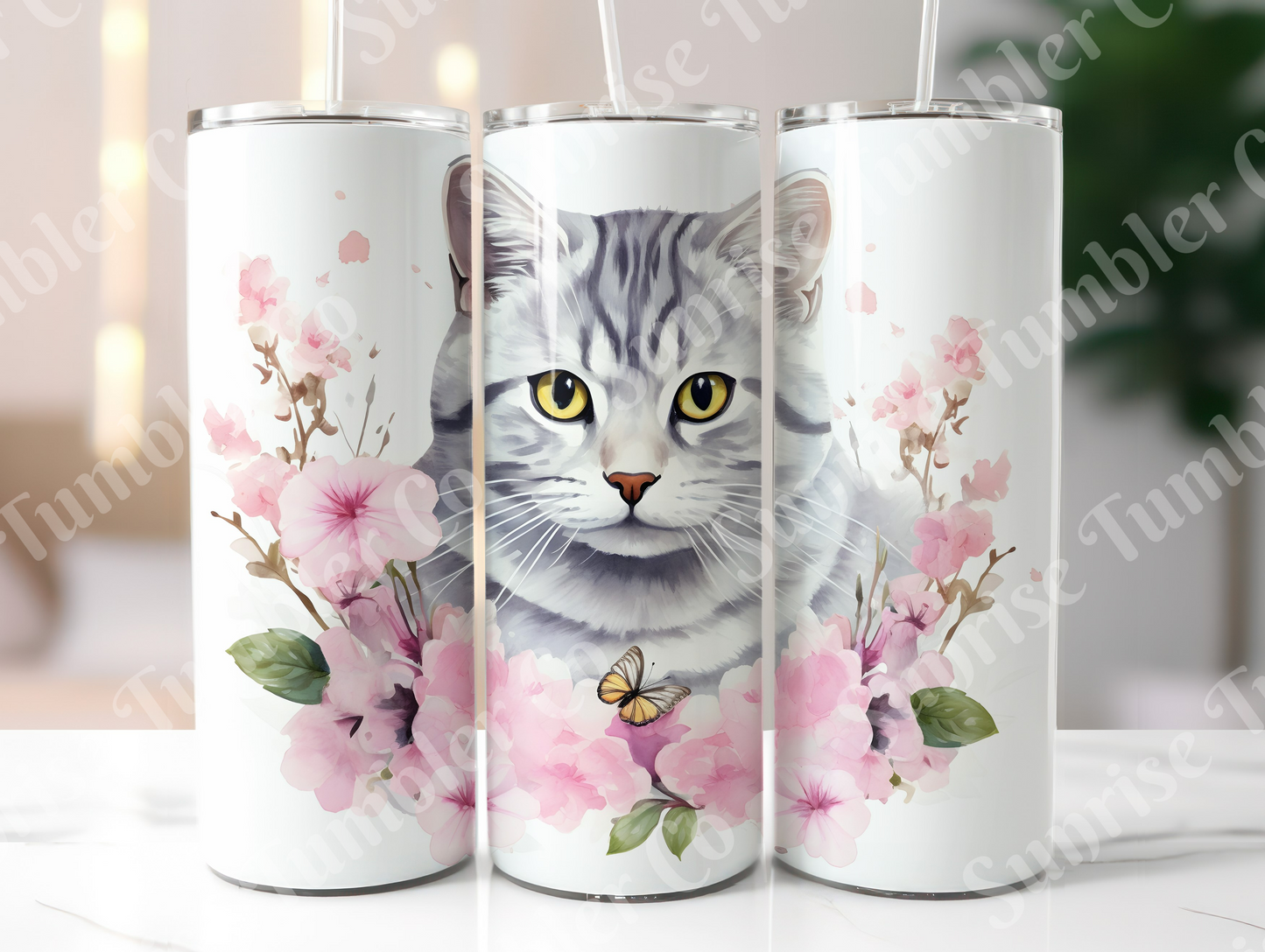 Cat Lovers Variety Part 1 - 20oz and 30oz Tumblers (Glow In The Dark Green And Blue Available)
