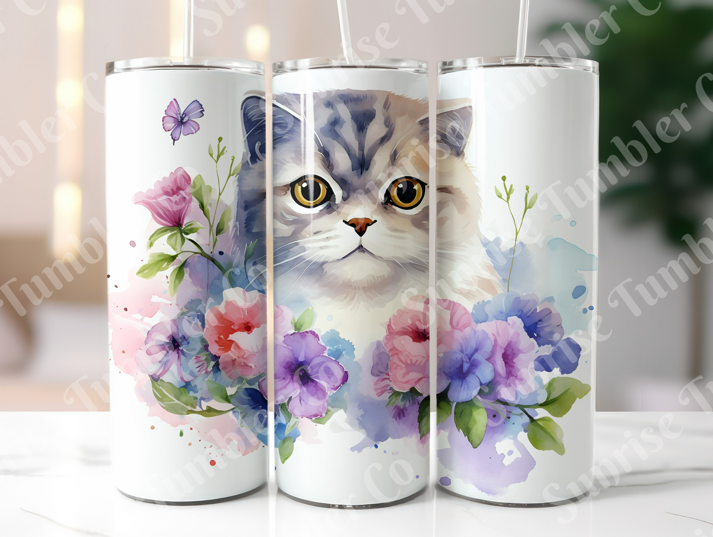 Cat Lovers Variety Part 2 - 20oz and 30oz Tumblers (Glow In The Dark Green And Blue Available)