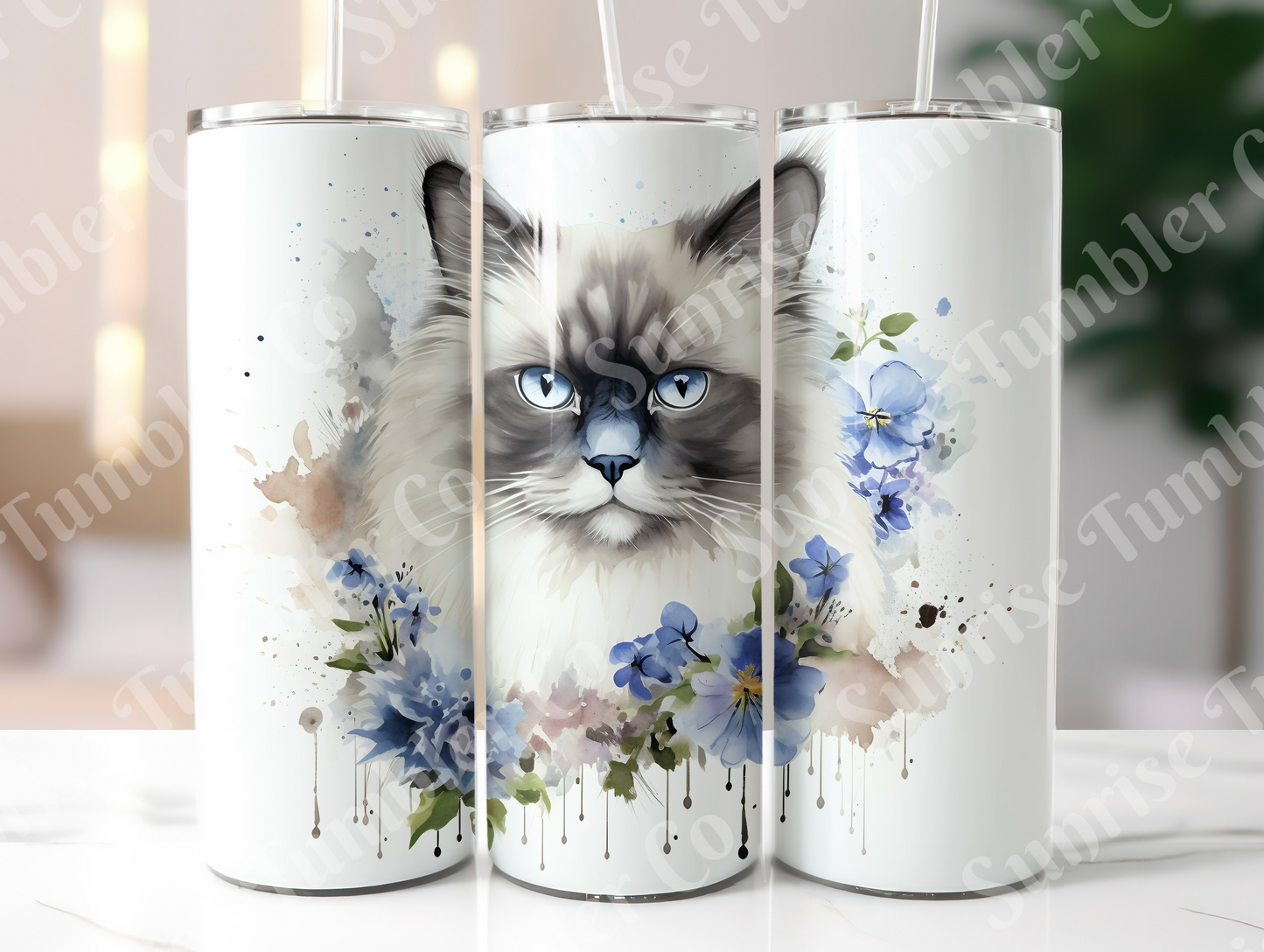 Cat Lovers Variety Part 2 - 20oz and 30oz Tumblers (Glow In The Dark Green And Blue Available)