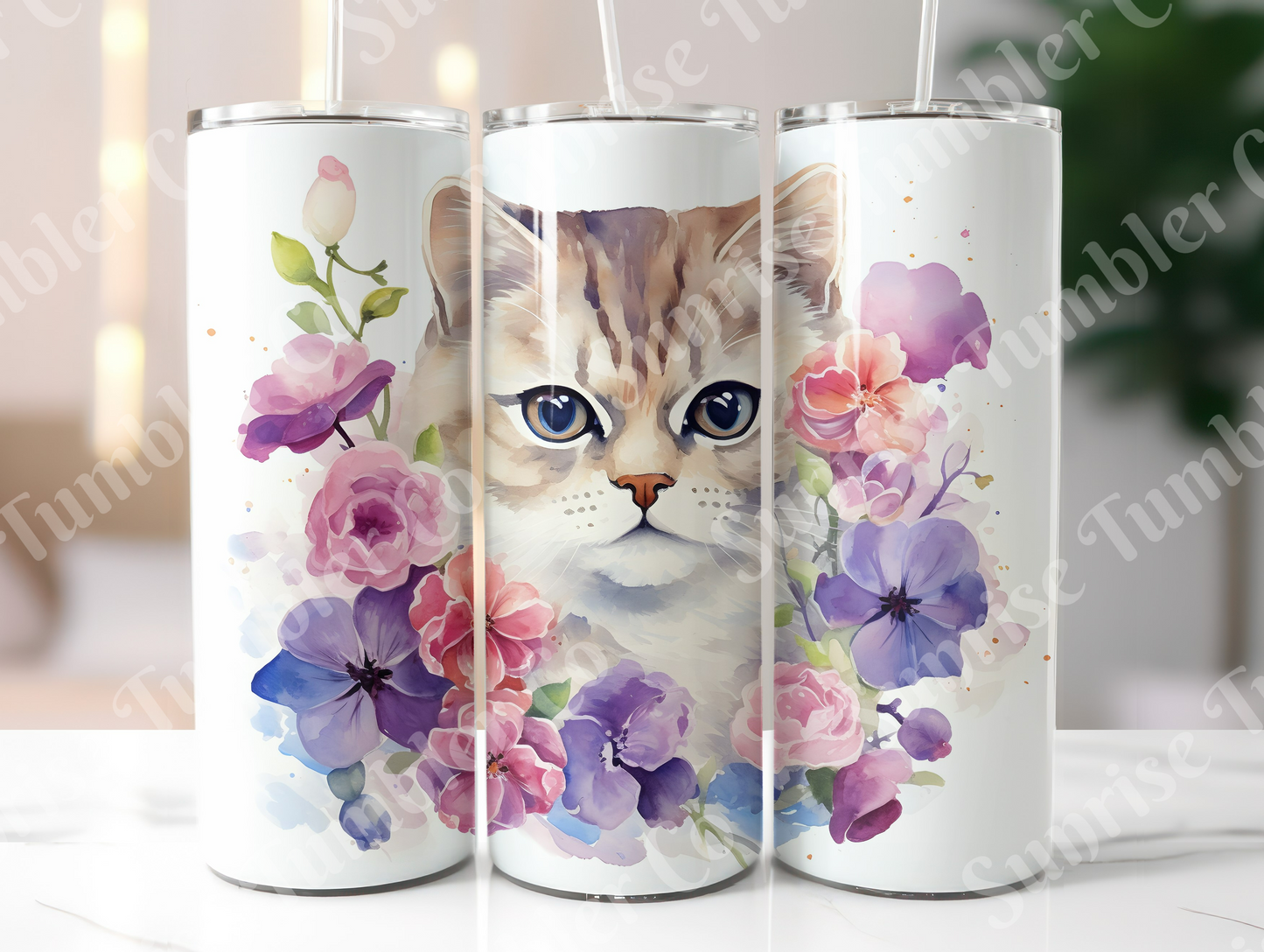Cat Lovers Variety Part 1 - 20oz and 30oz Tumblers (Glow In The Dark Green And Blue Available)