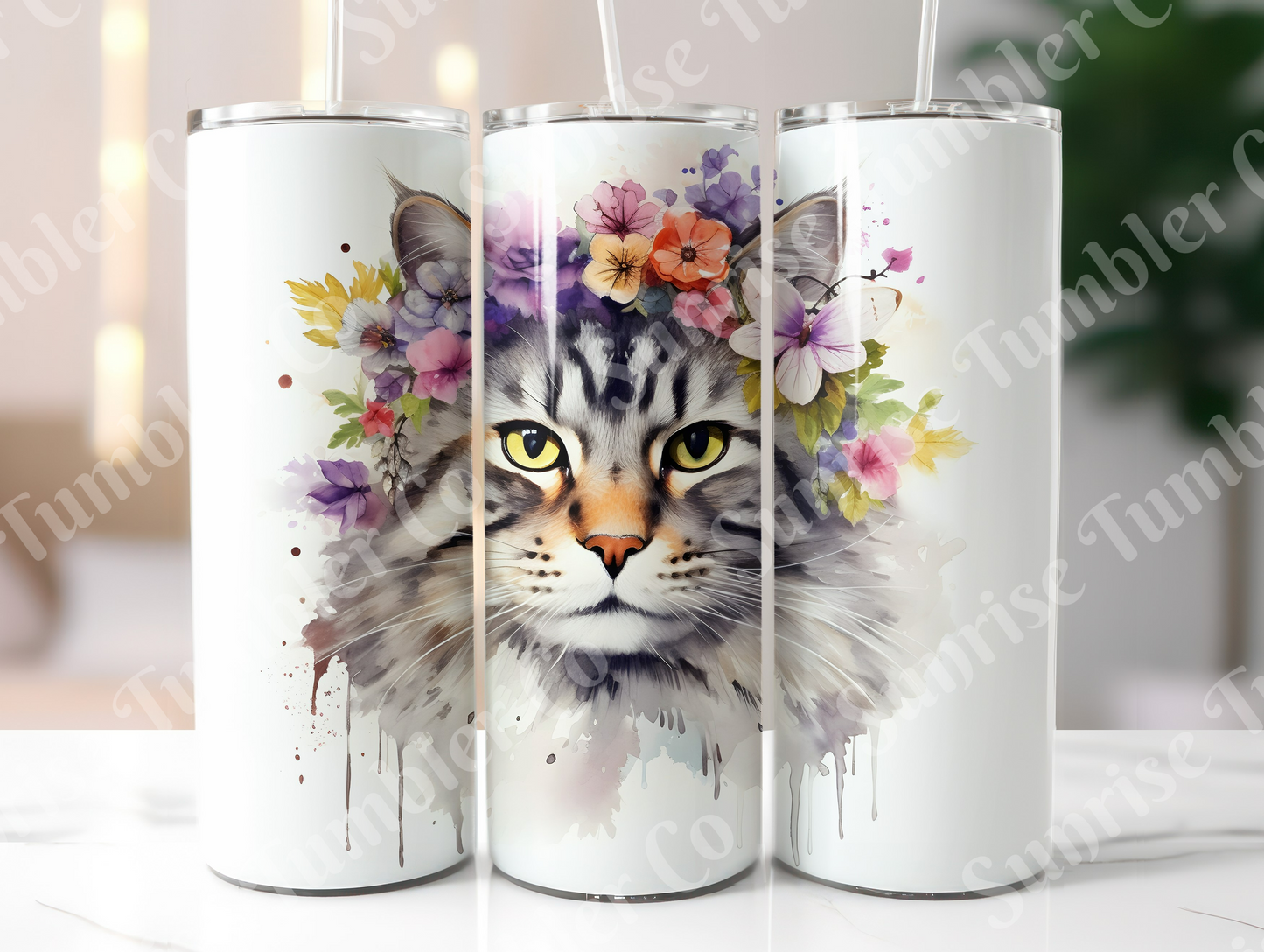Cat Lovers Variety Part 3 - 20oz and 30oz Tumblers (Glow In The Dark Green And Blue Available)