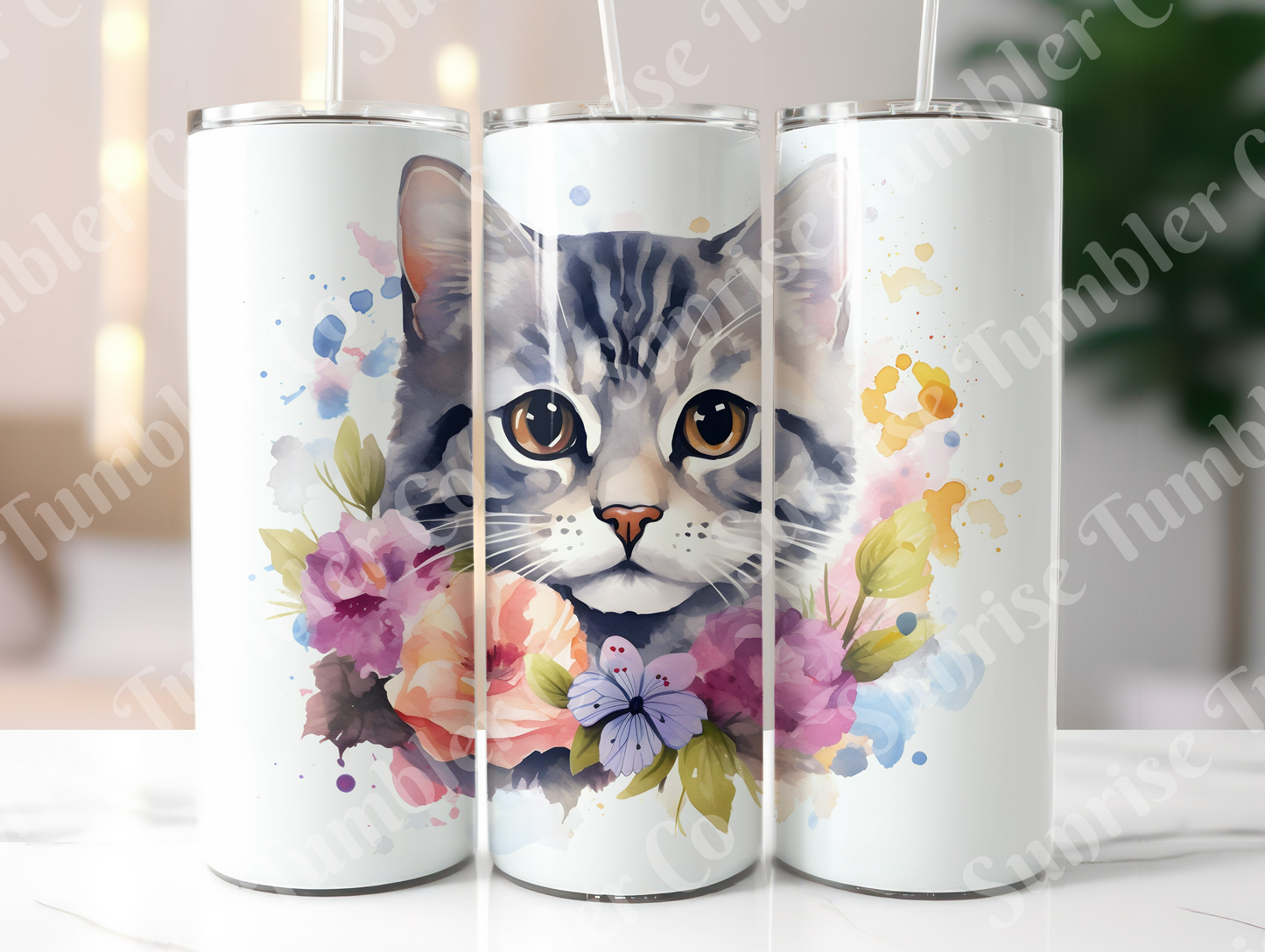 Cat Lovers Variety Part 3 - 20oz and 30oz Tumblers (Glow In The Dark Green And Blue Available)