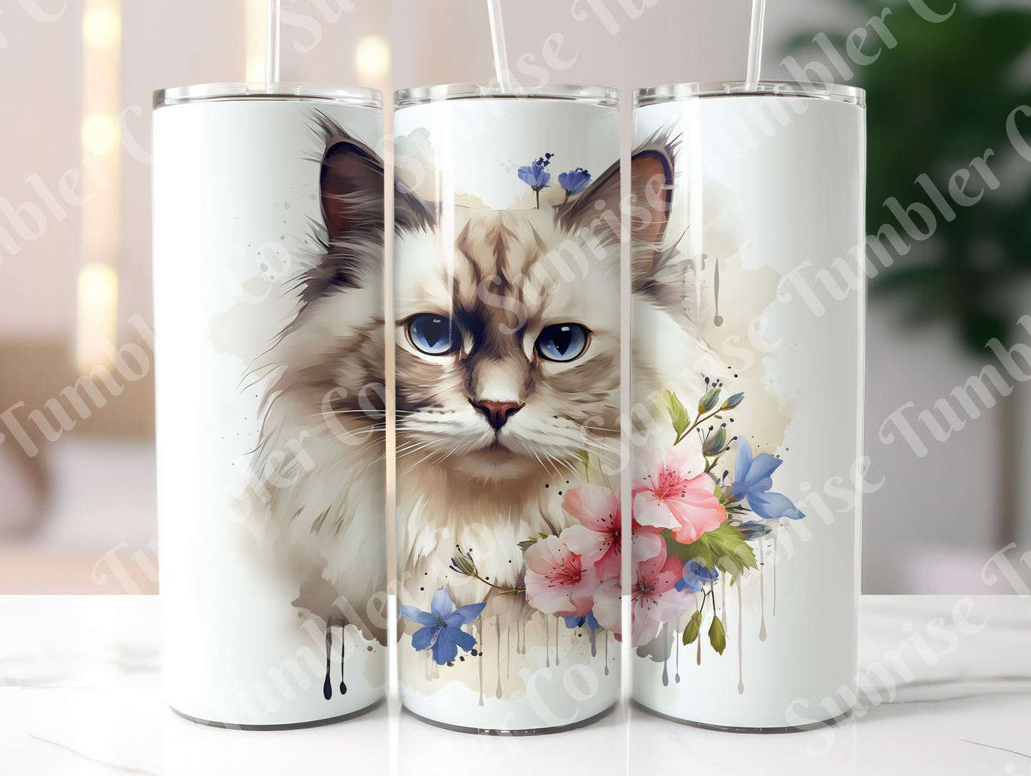 Cat Lovers Variety Part 3 - 20oz and 30oz Tumblers (Glow In The Dark Green And Blue Available)