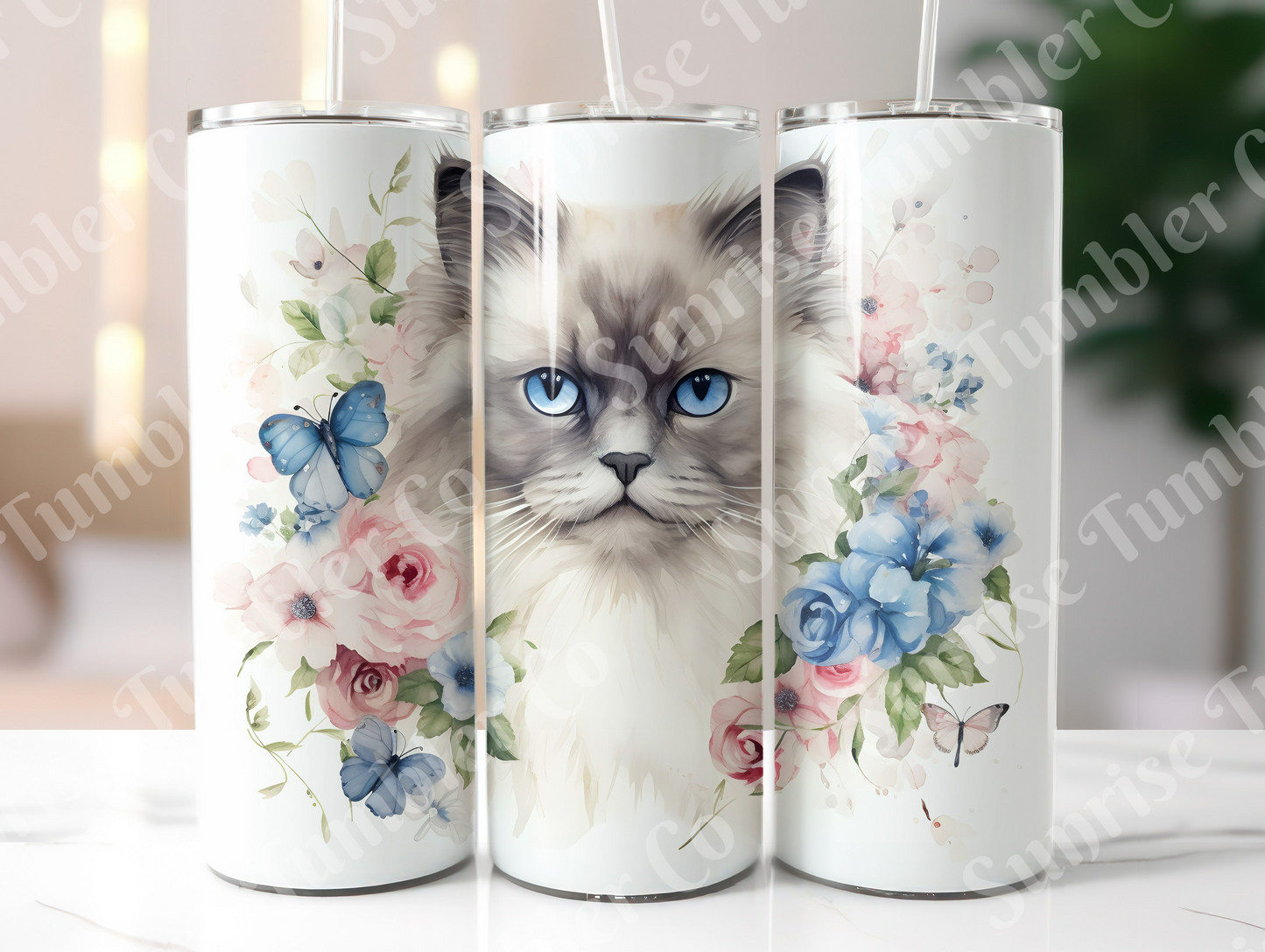Cat Lovers Variety Part 3 - 20oz and 30oz Tumblers (Glow In The Dark Green And Blue Available)