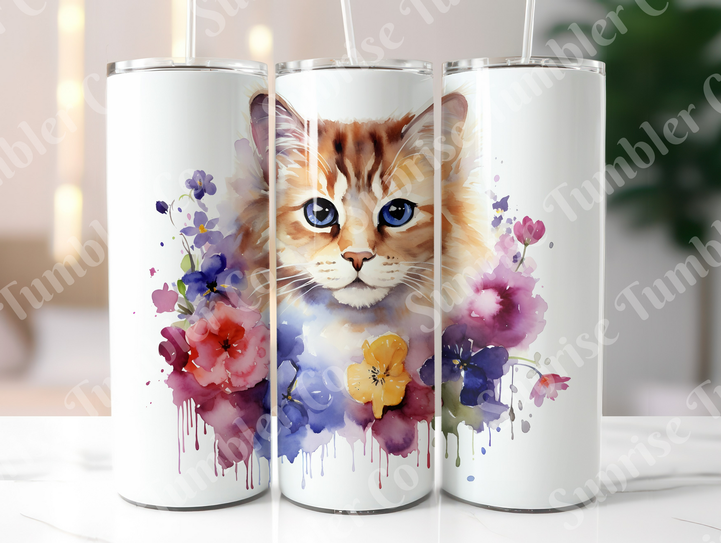 Cat Lovers Variety Part 1 - 20oz and 30oz Tumblers (Glow In The Dark Green And Blue Available)