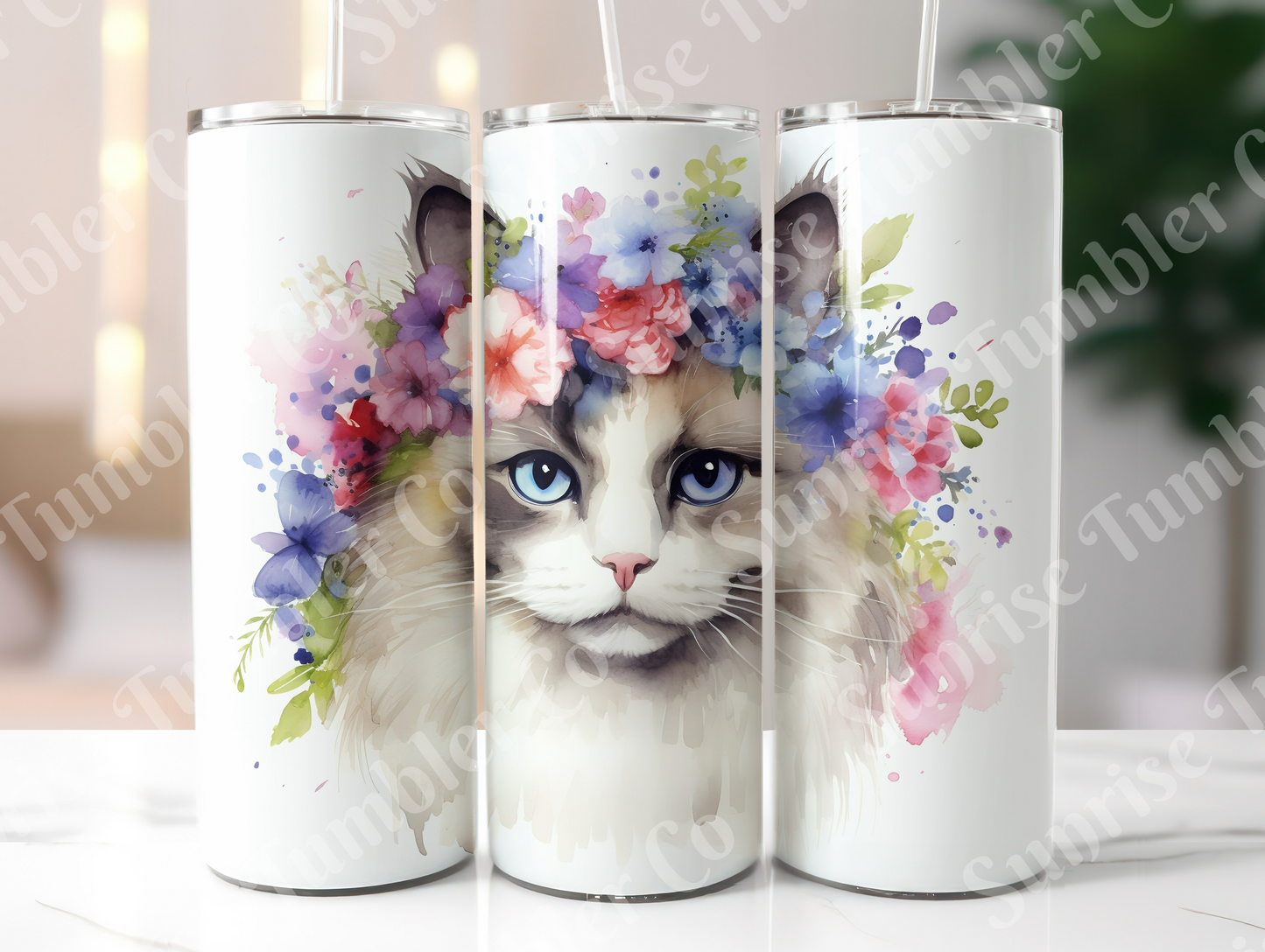 Cat Lovers Variety Part 1 - 20oz and 30oz Tumblers (Glow In The Dark Green And Blue Available)