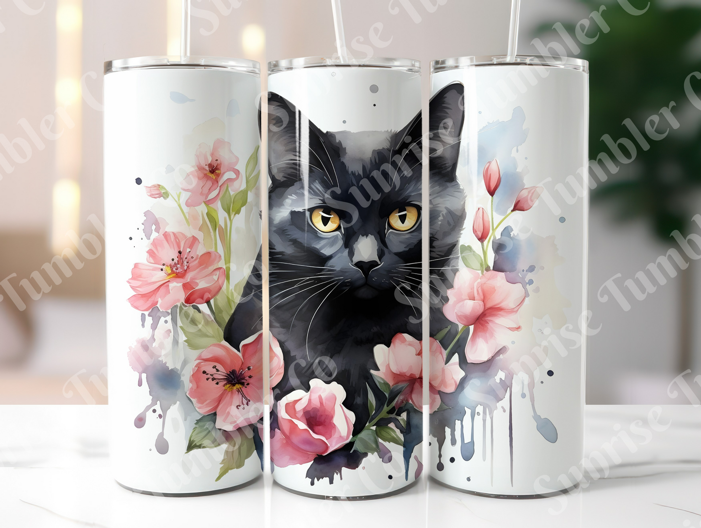 Cat Lovers Variety Part 1 - 20oz and 30oz Tumblers (Glow In The Dark Green And Blue Available)