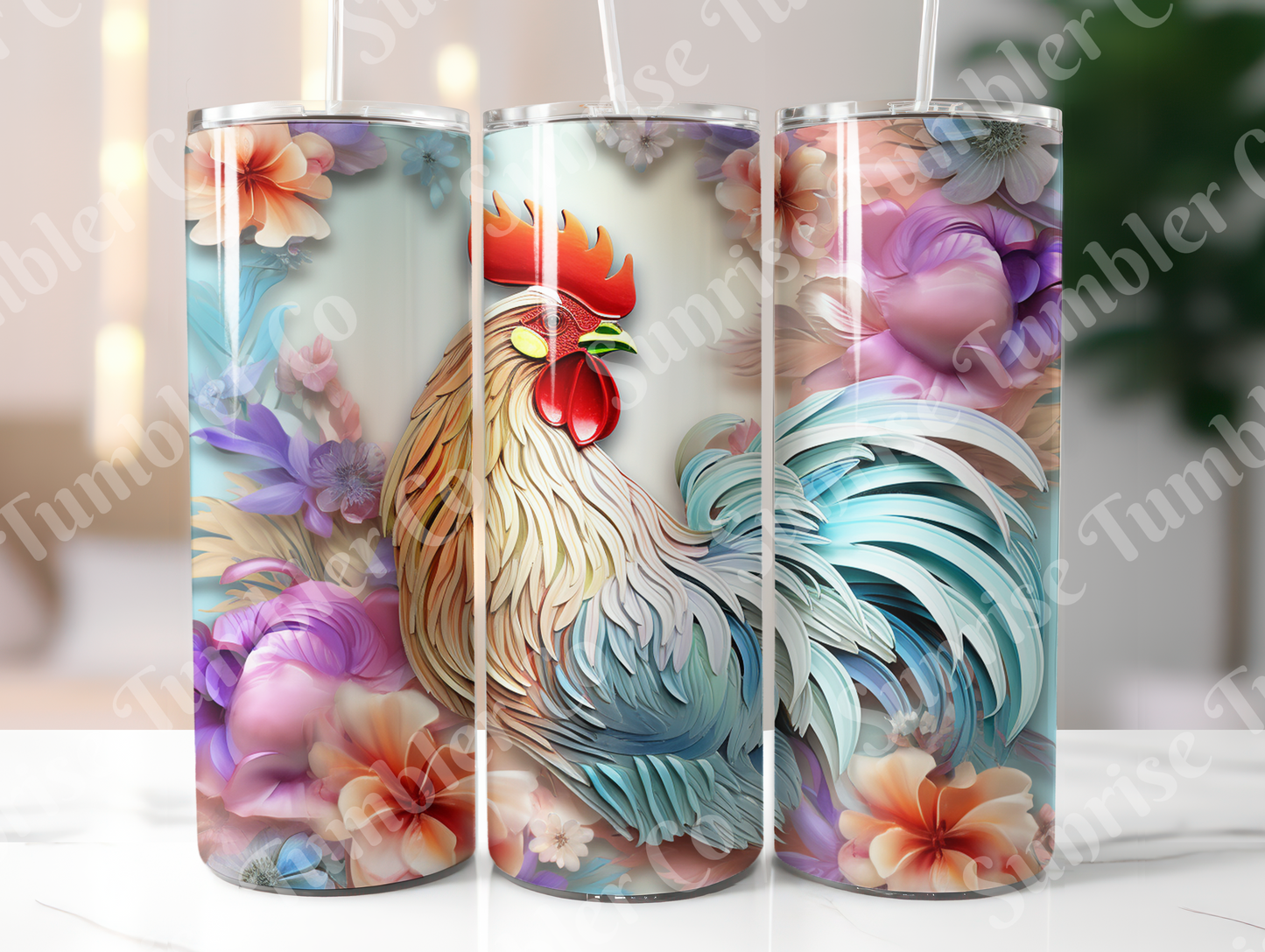Chicken Variety Part 1 - 20oz and 30oz Tumblers (Glow In The Dark Green And Blue Available)
