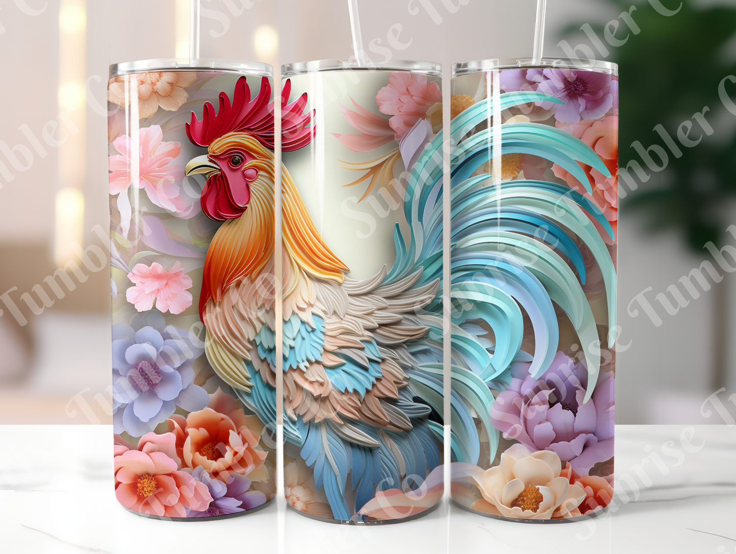 Chicken Variety Part 1 - 20oz and 30oz Tumblers (Glow In The Dark Green And Blue Available)