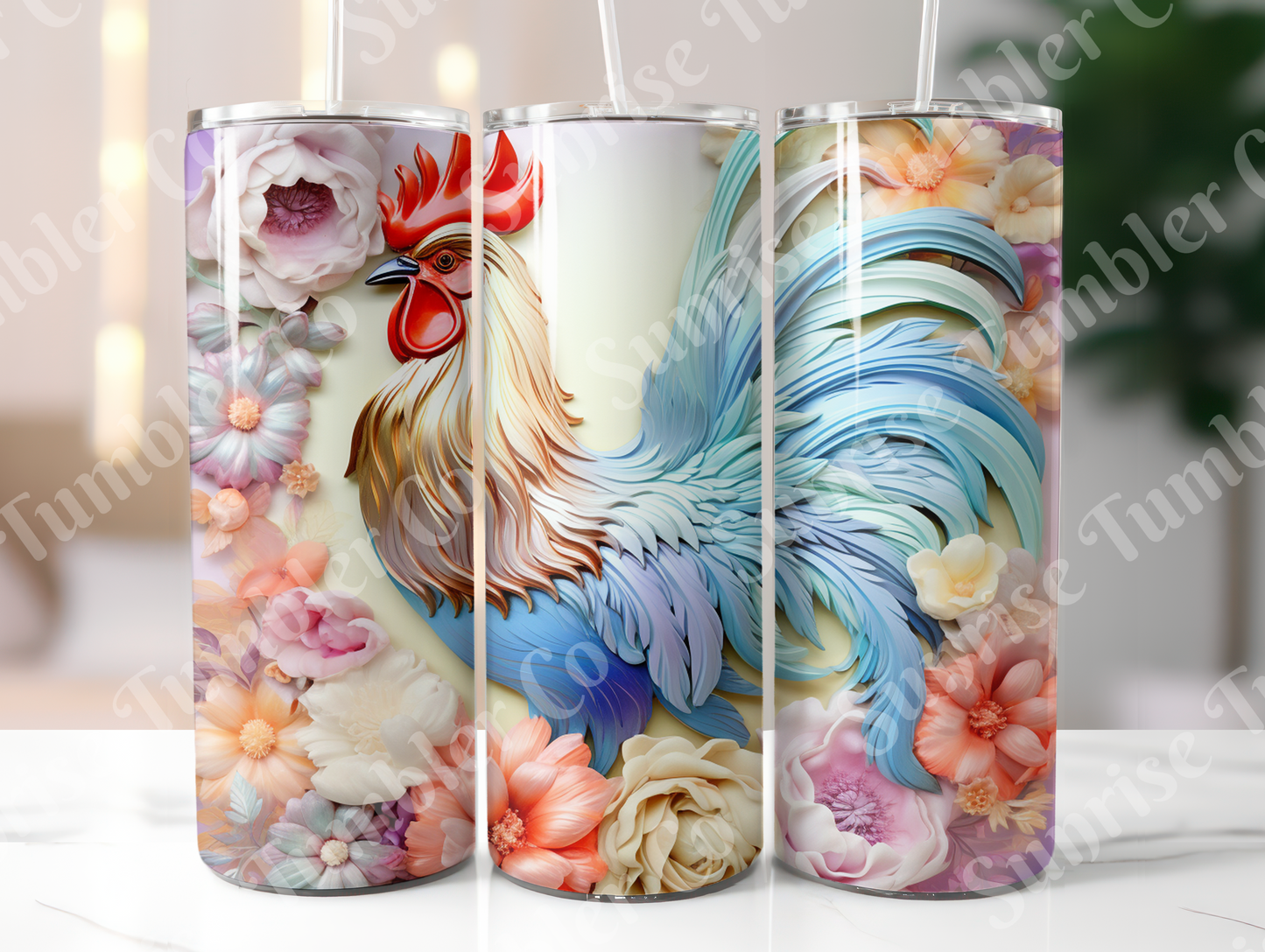 Chicken Variety Part 1 - 20oz and 30oz Tumblers (Glow In The Dark Green And Blue Available)