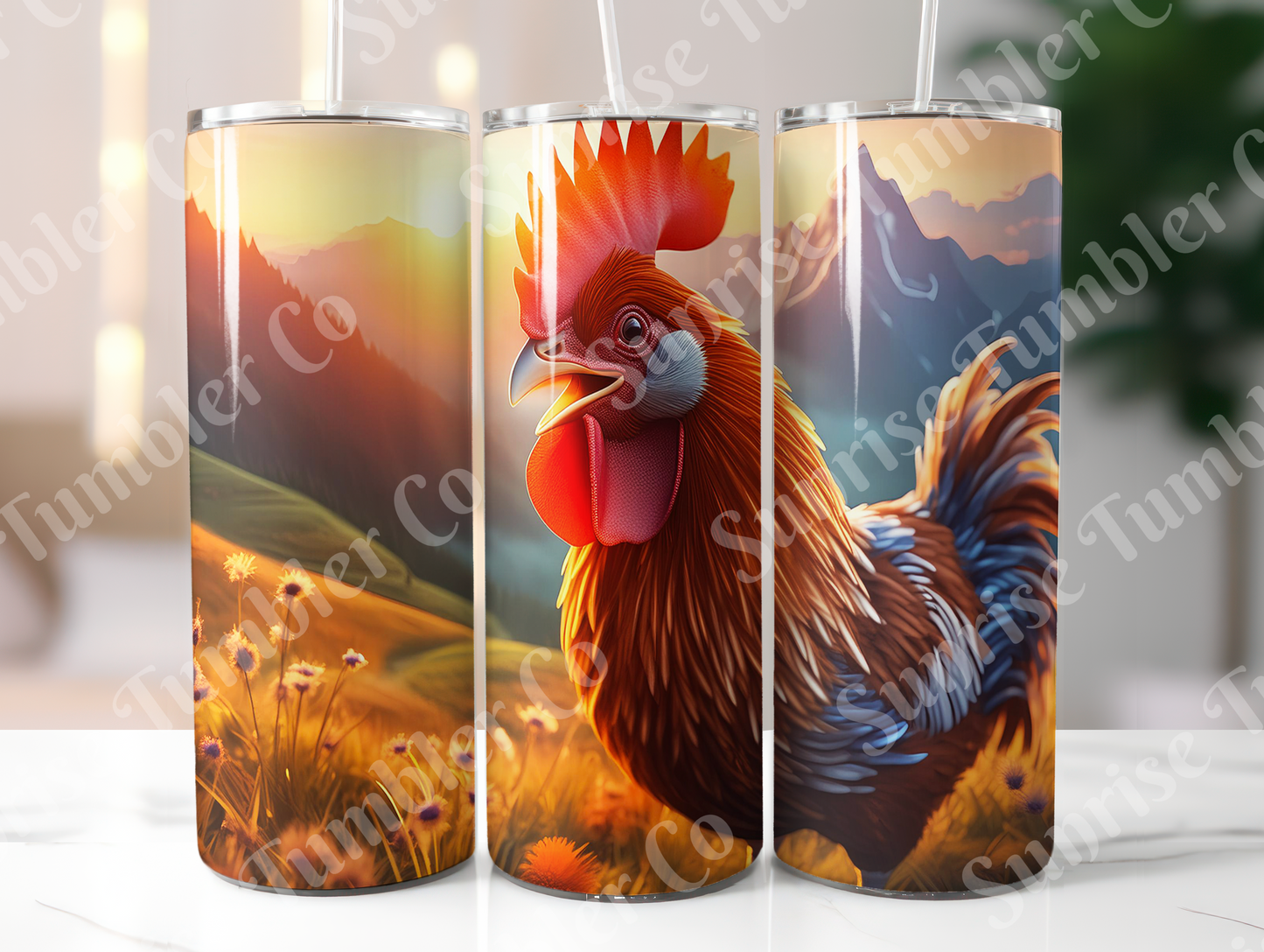 Chicken Variety Part 1 - 20oz and 30oz Tumblers (Glow In The Dark Green And Blue Available)
