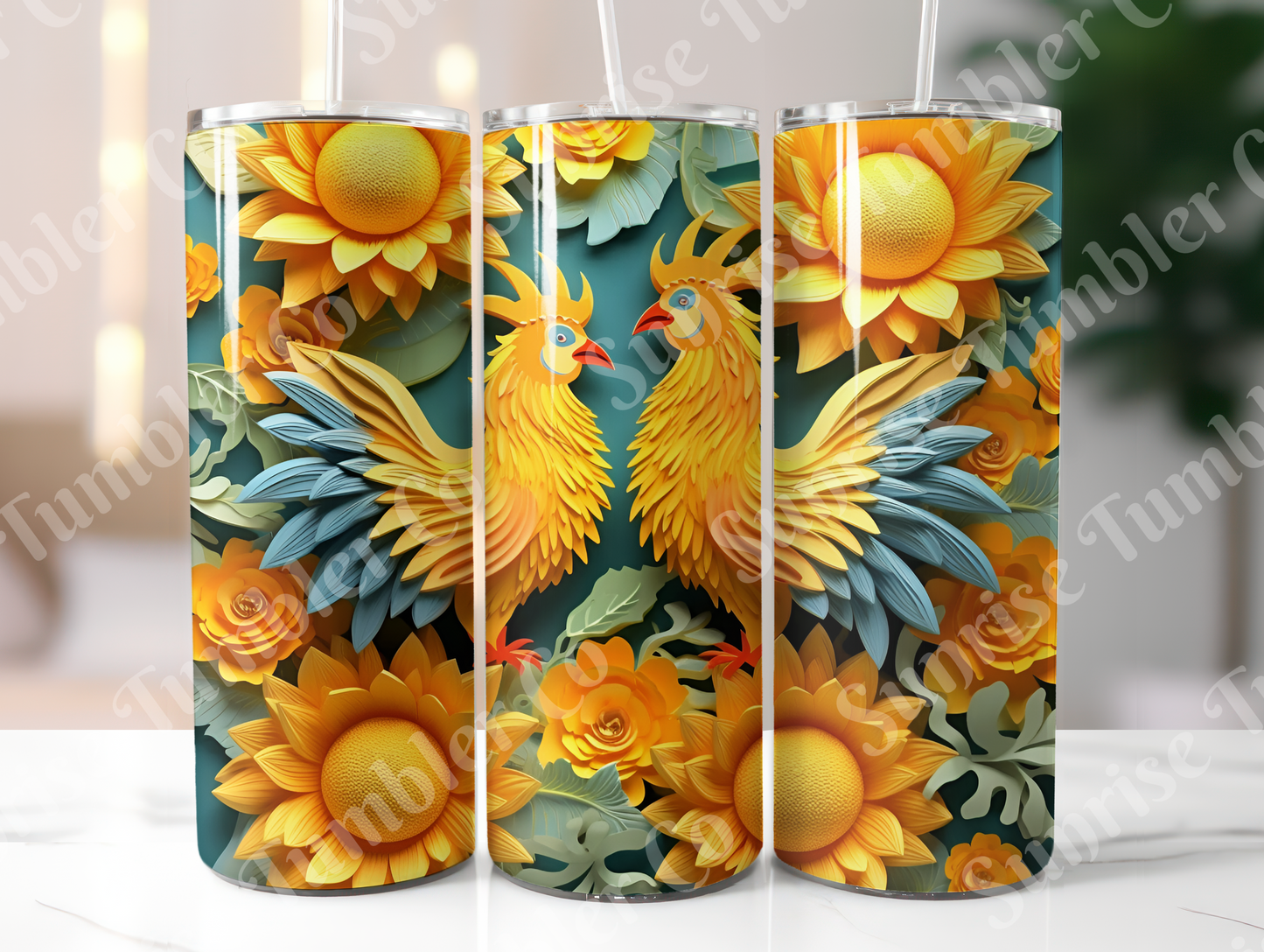 Chicken Variety Part 1 - 20oz and 30oz Tumblers (Glow In The Dark Green And Blue Available)