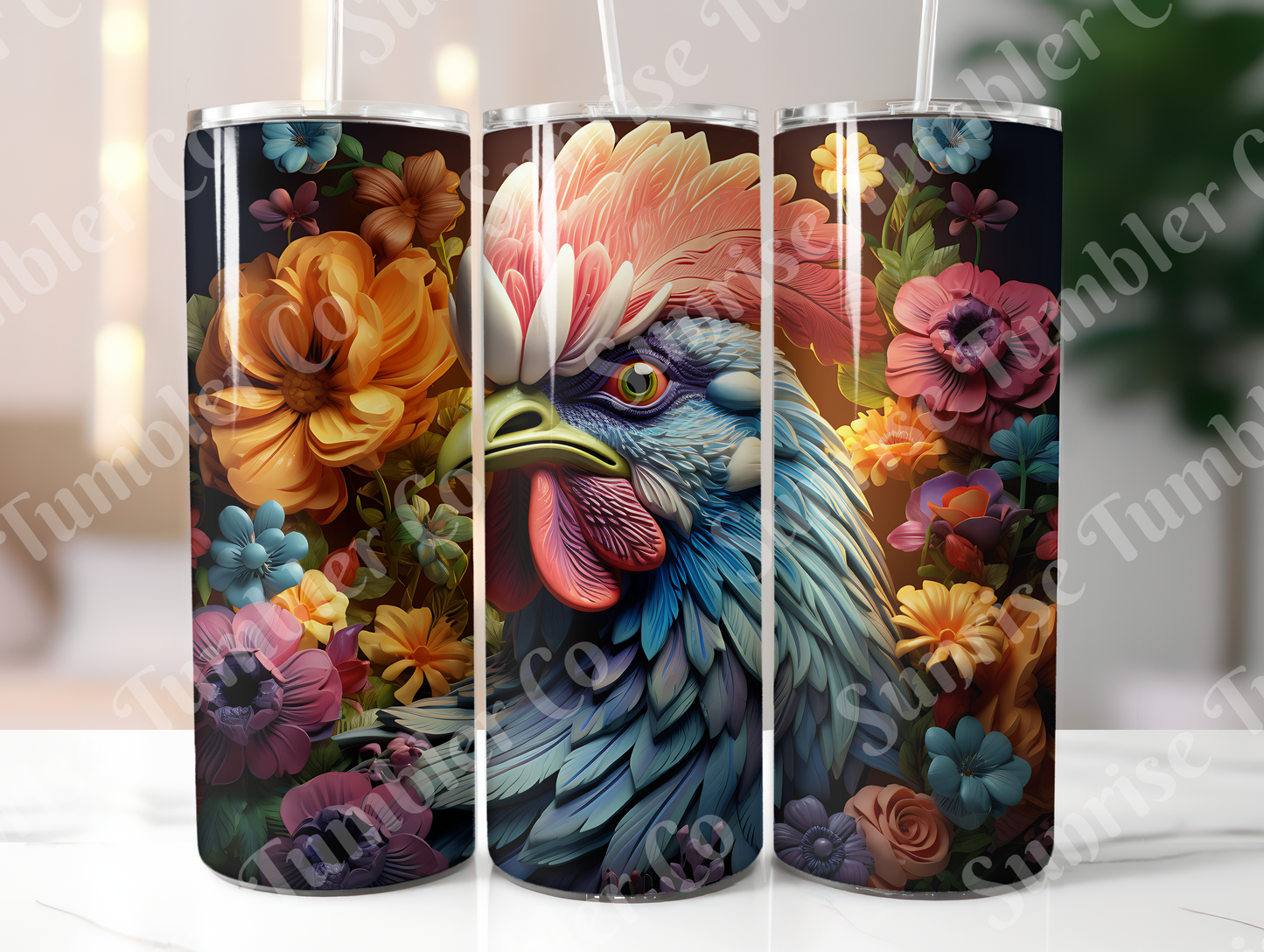 Chicken Variety Part 1 - 20oz and 30oz Tumblers (Glow In The Dark Green And Blue Available)