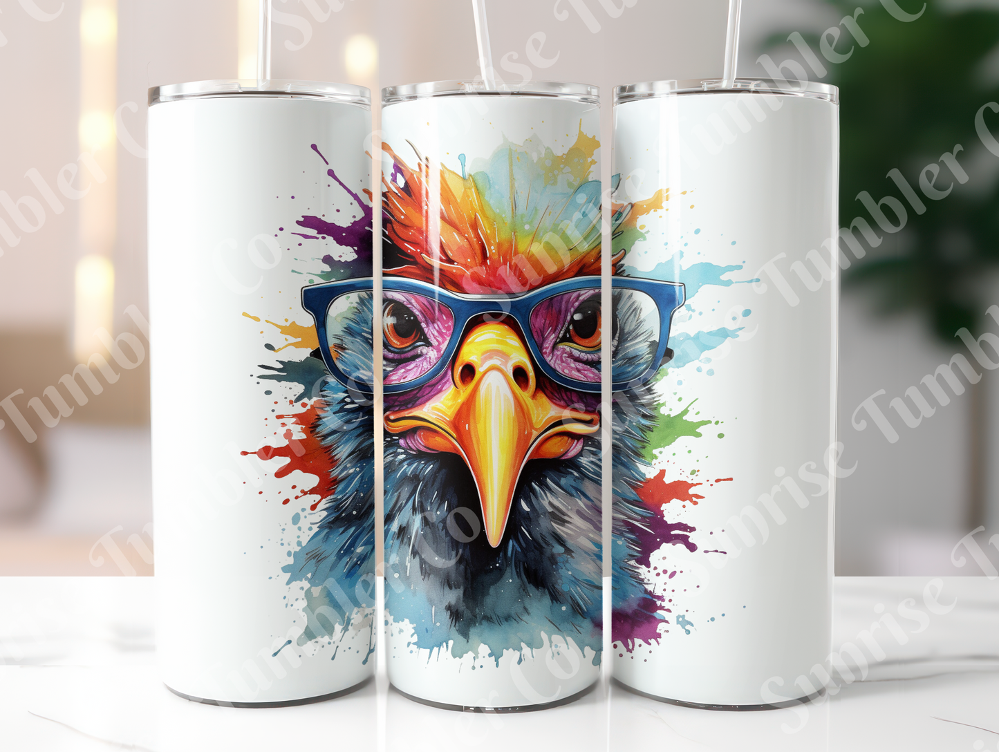 Chicken Variety Part 2 - 20oz and 30oz Tumblers (Glow In The Dark Green And Blue Available)