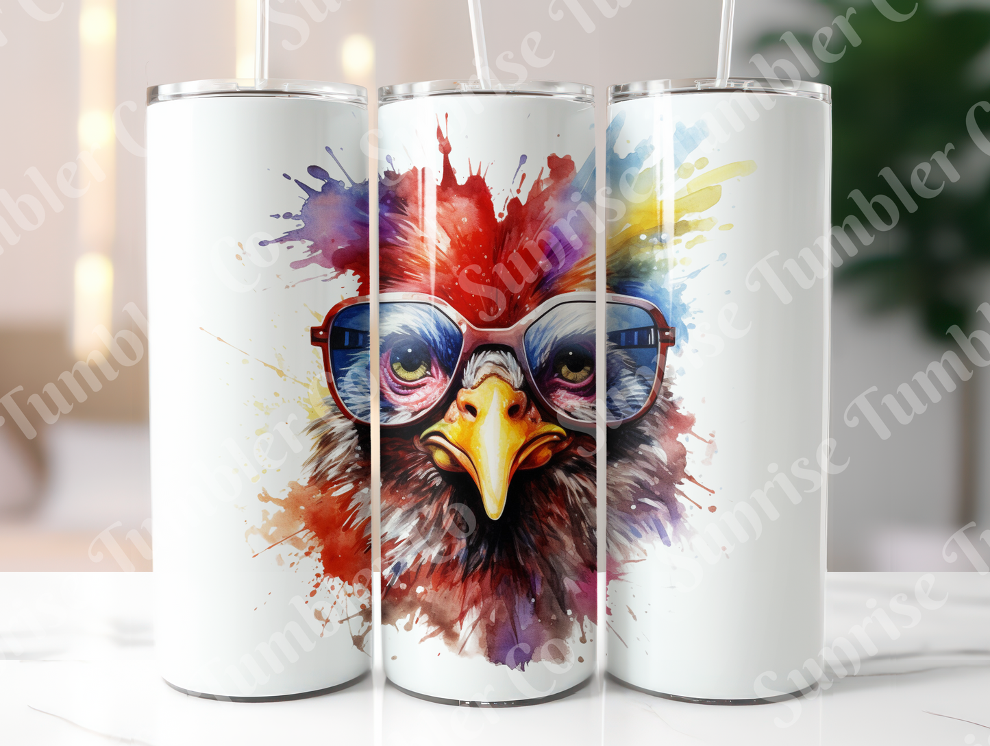 Chicken Variety Part 2 - 20oz and 30oz Tumblers (Glow In The Dark Green And Blue Available)