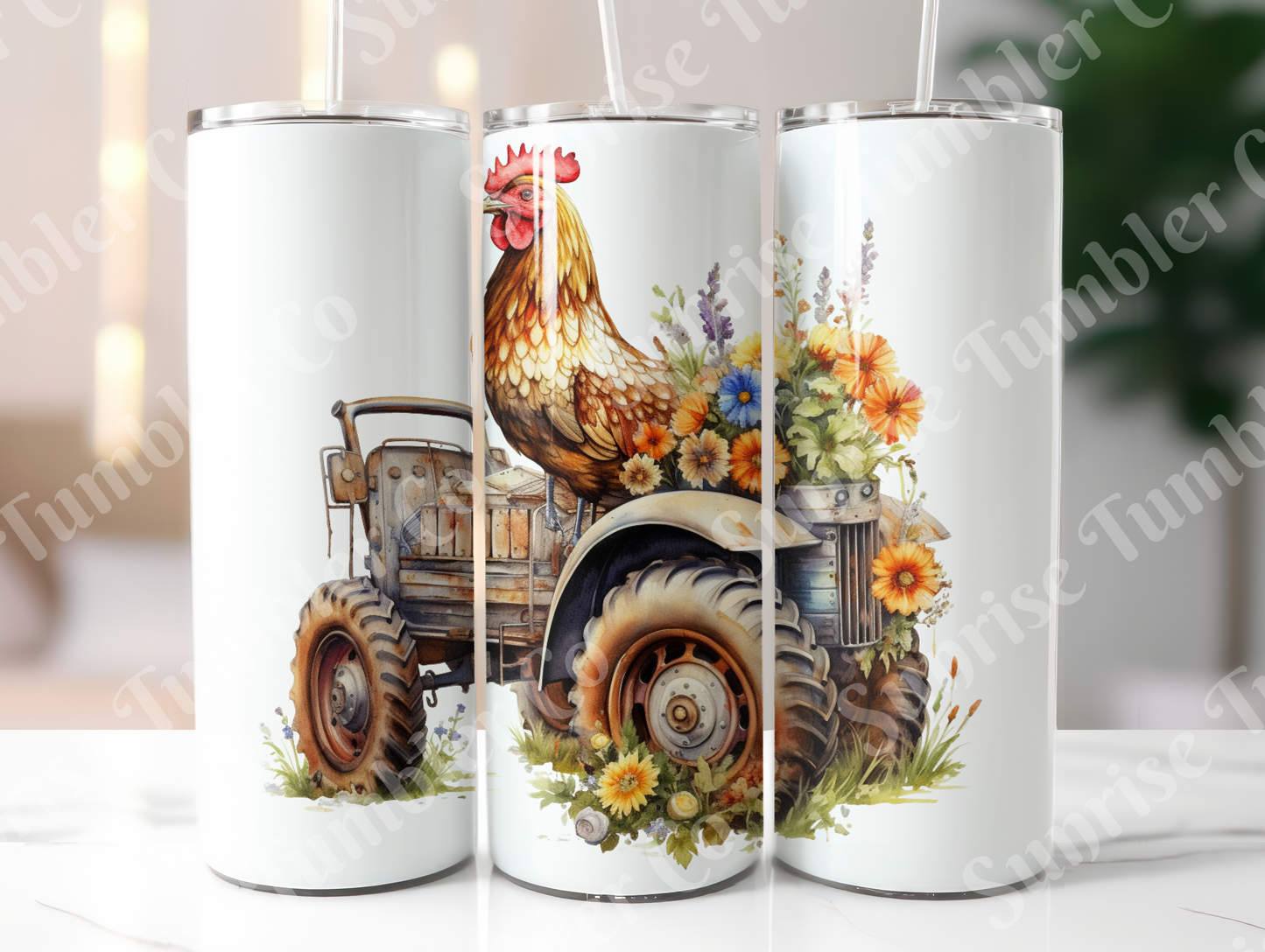Chicken Variety Part 2 - 20oz and 30oz Tumblers (Glow In The Dark Green And Blue Available)