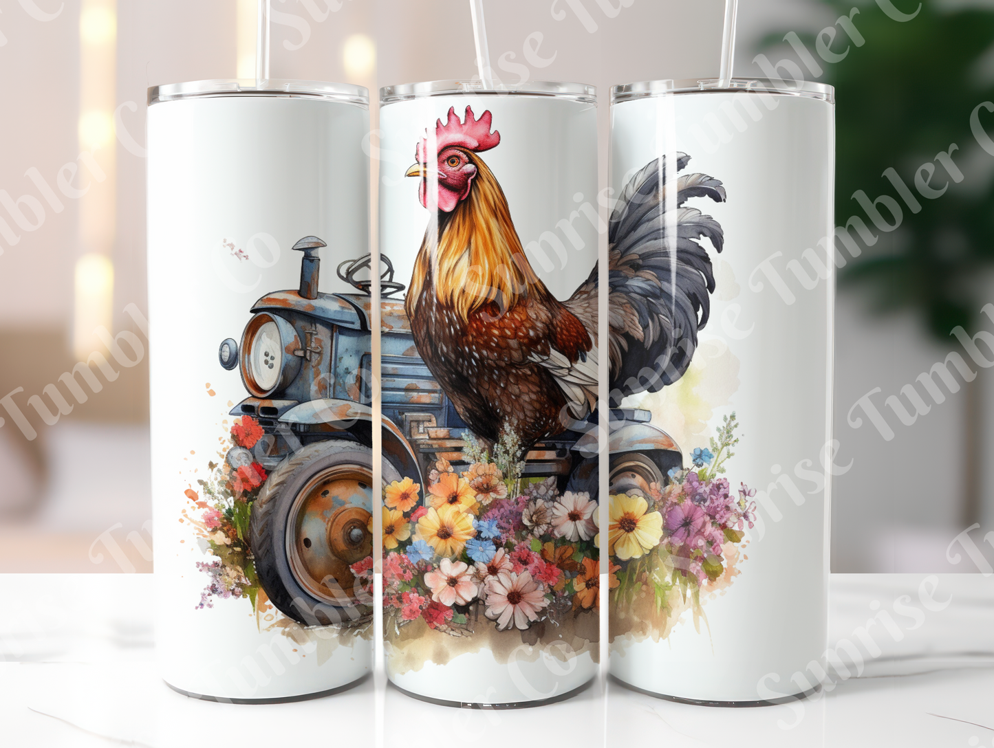 Chicken Variety Part 2 - 20oz and 30oz Tumblers (Glow In The Dark Green And Blue Available)