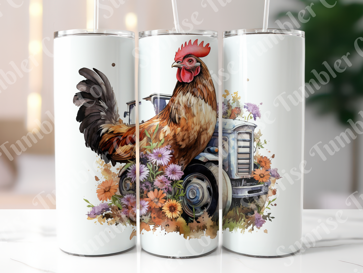 Chicken Variety Part 2 - 20oz and 30oz Tumblers (Glow In The Dark Green And Blue Available)