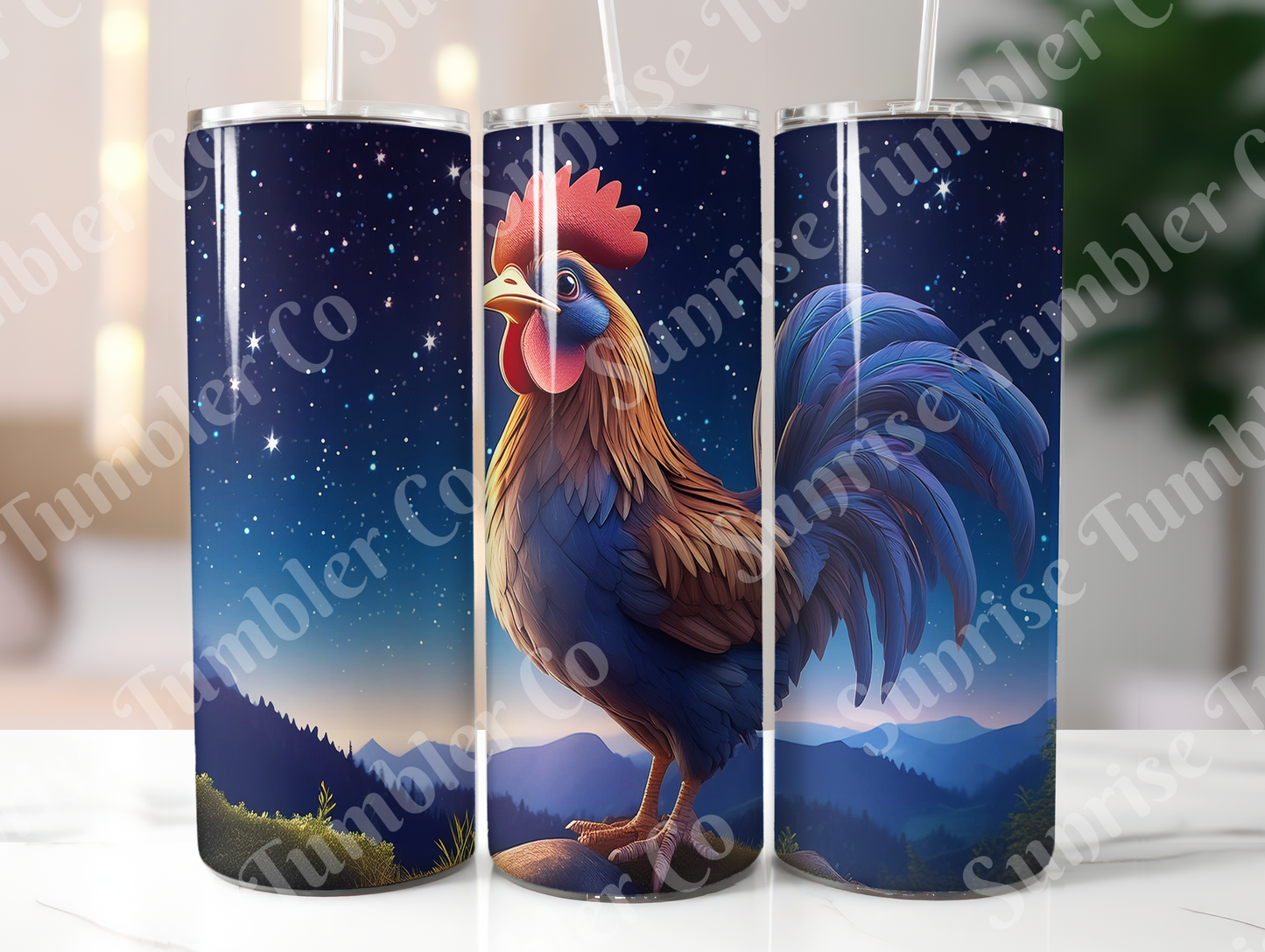 Chicken Variety Part 1 - 20oz and 30oz Tumblers (Glow In The Dark Green And Blue Available)