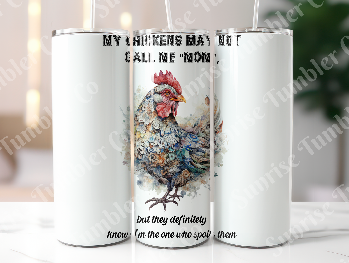 Chicken Variety Part 2 - 20oz and 30oz Tumblers (Glow In The Dark Green And Blue Available)