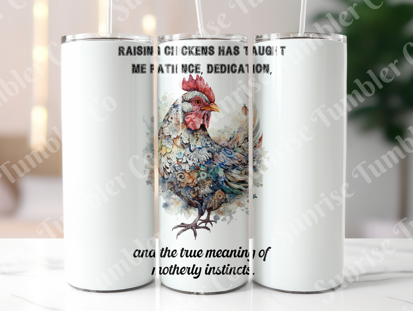 Chicken Variety Part 2 - 20oz and 30oz Tumblers (Glow In The Dark Green And Blue Available)