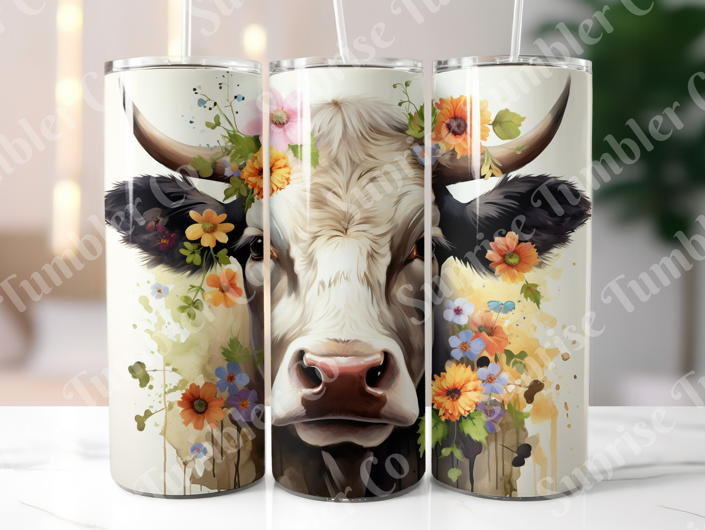 Cow Variety Part 1 - 20oz and 30oz Tumblers (Glow In The Dark Green And Blue Available)
