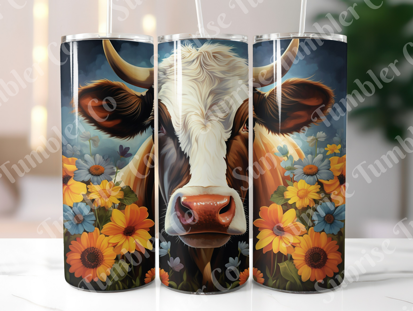 Cow Variety Part 1 - 20oz and 30oz Tumblers (Glow In The Dark Green And Blue Available)