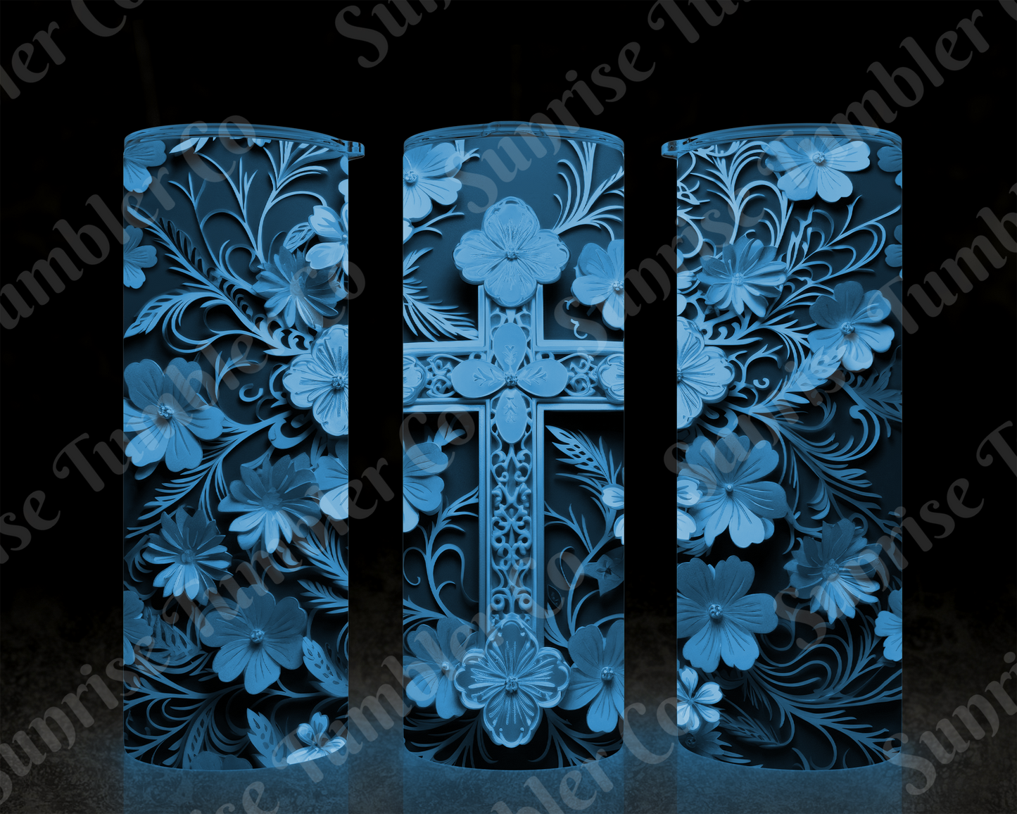 Cross Variety - 20 oz or 30 oz Tumbler (Glow In The Dark Option Available)