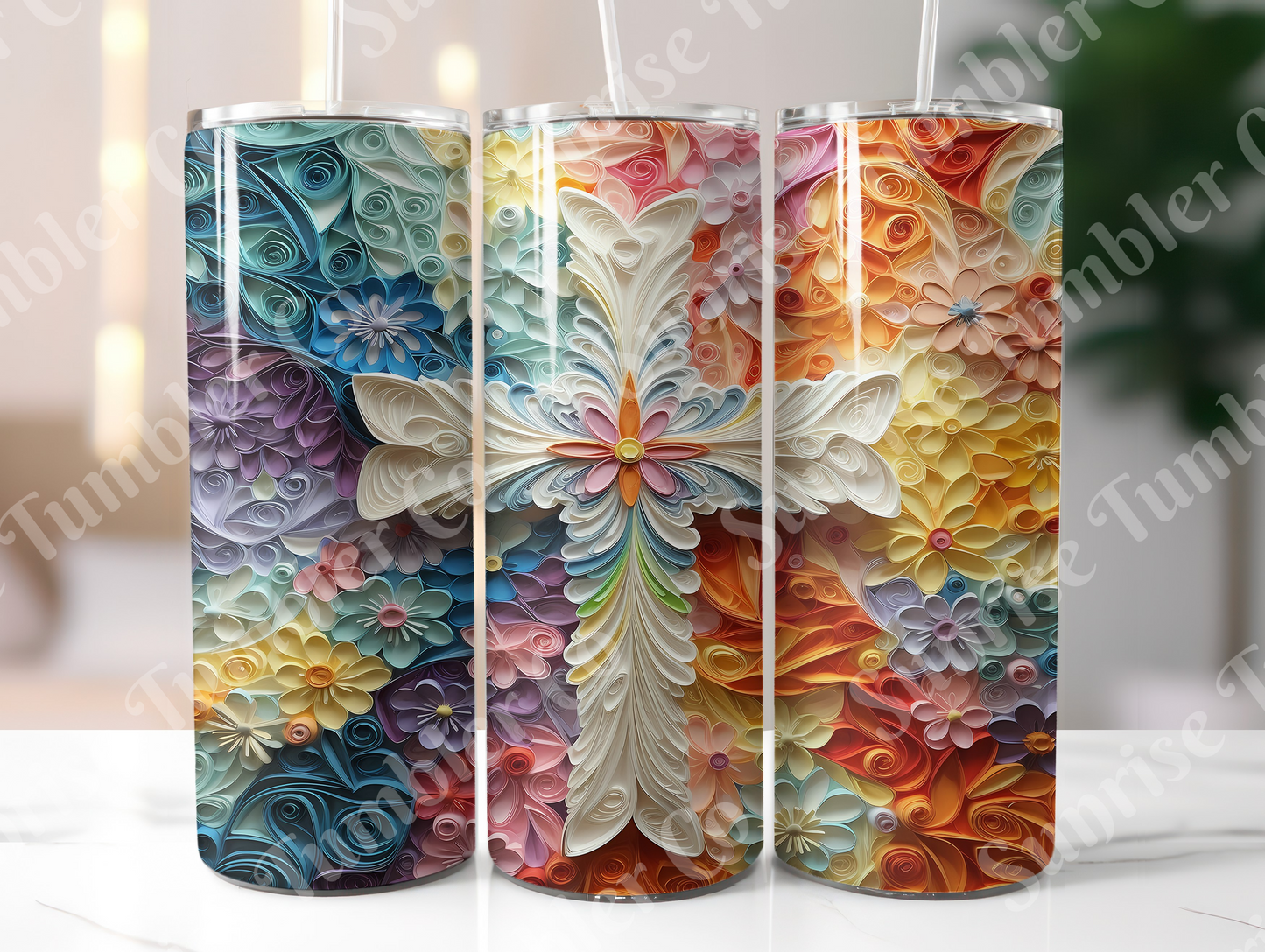 Cross Variety - 20 oz or 30 oz Tumbler (Glow In The Dark Option Available)