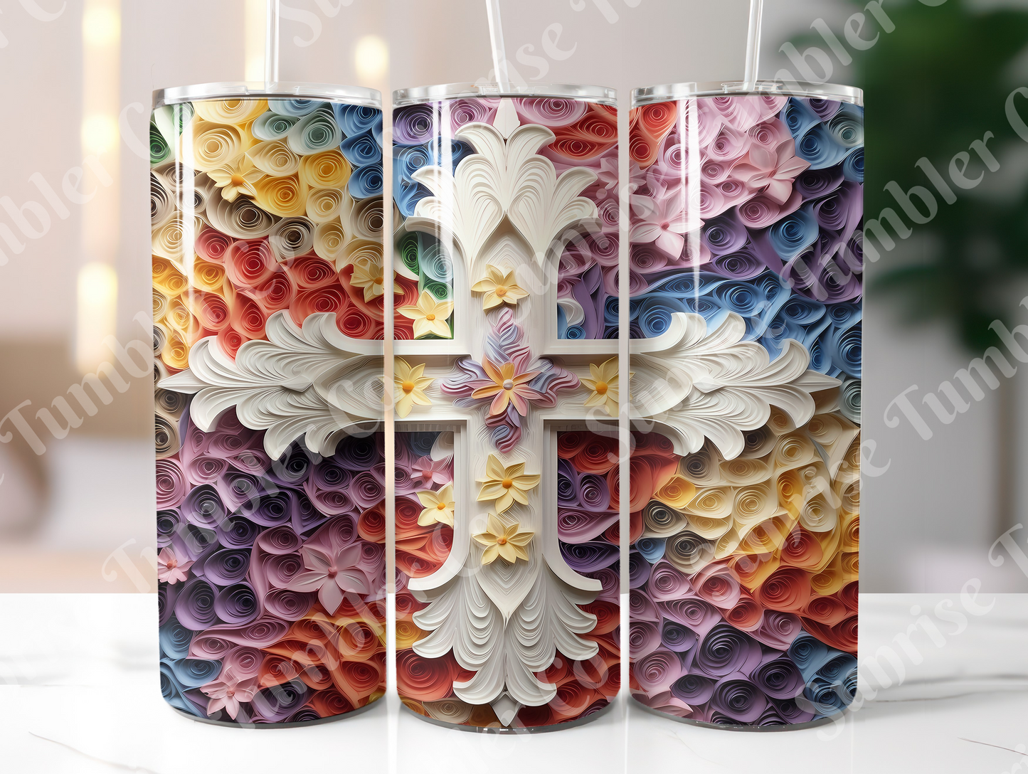 Cross Variety - 20 oz or 30 oz Tumbler (Glow In The Dark Option Available)
