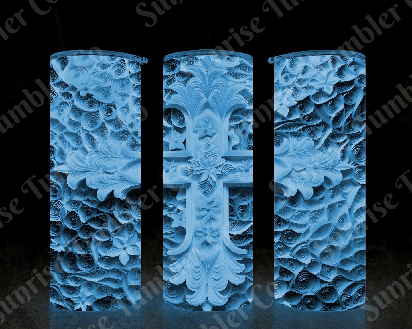 Cross Variety - 20 oz or 30 oz Tumbler (Glow In The Dark Option Available)