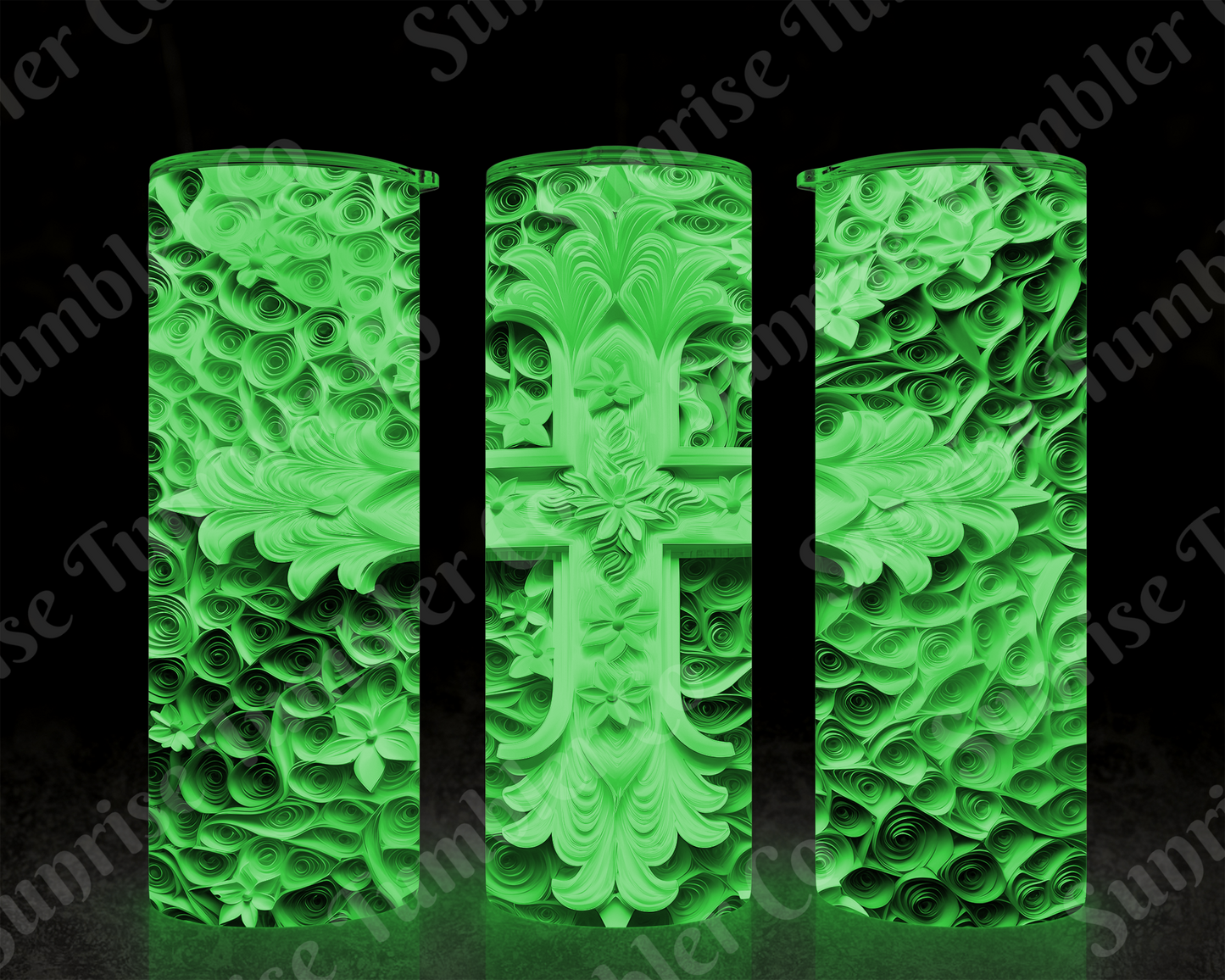 Cross Variety - 20 oz or 30 oz Tumbler (Glow In The Dark Option Available)