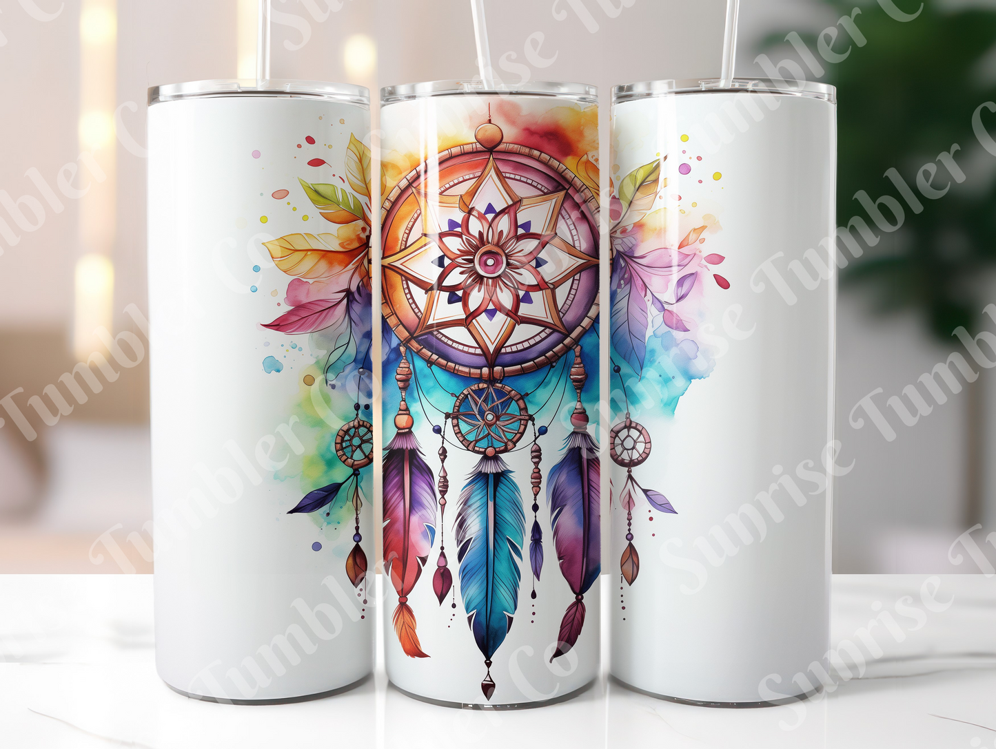 Dream Catcher Variety - 20 oz and 30 oz Tumblers (Glow In The Dark Green and Blue Options Available)