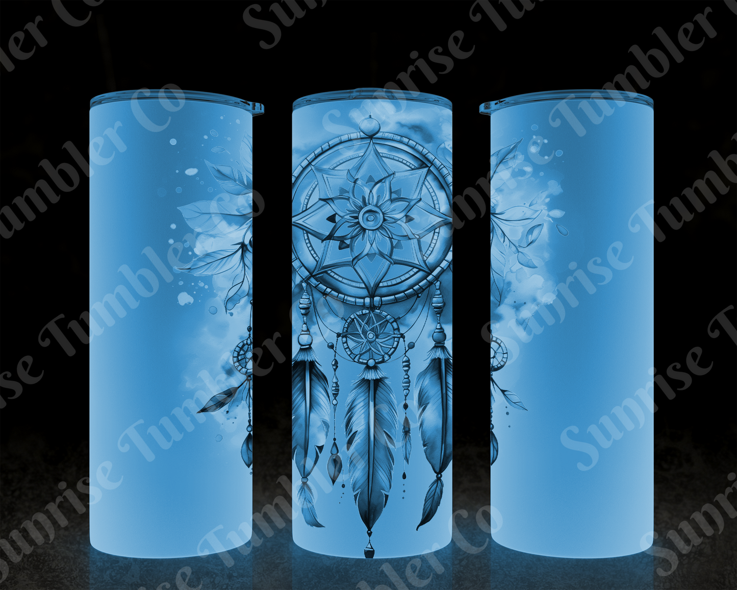 Dream Catcher Variety - 20 oz and 30 oz Tumblers (Glow In The Dark Green and Blue Options Available)