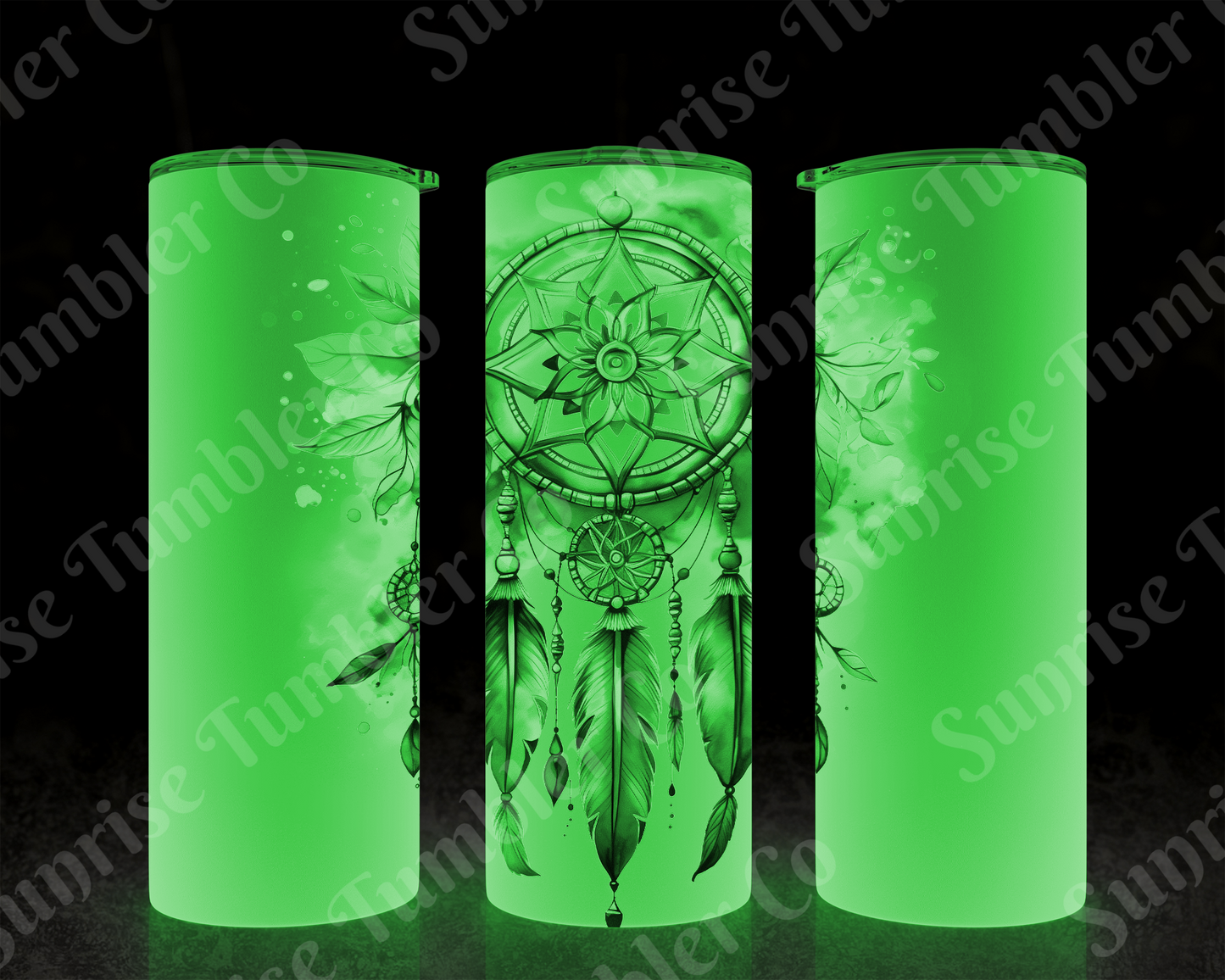 Dream Catcher Variety - 20 oz and 30 oz Tumblers (Glow In The Dark Green and Blue Options Available)