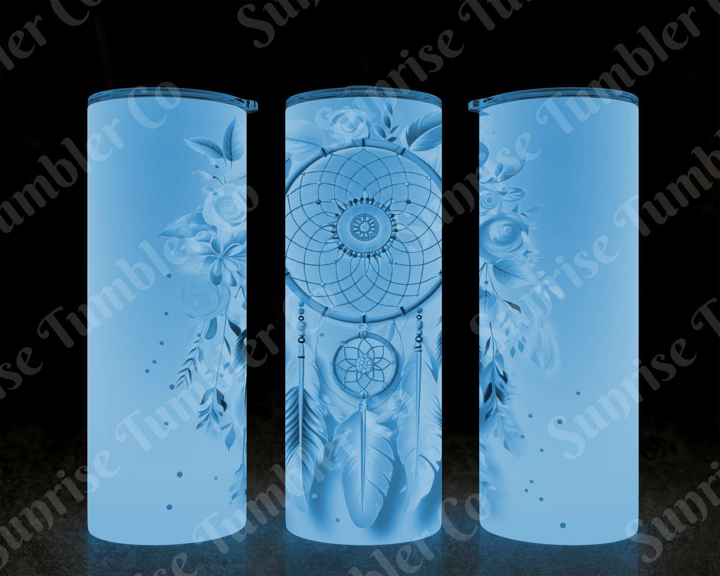 Dream Catcher Variety - 20 oz and 30 oz Tumblers (Glow In The Dark Green and Blue Options Available)