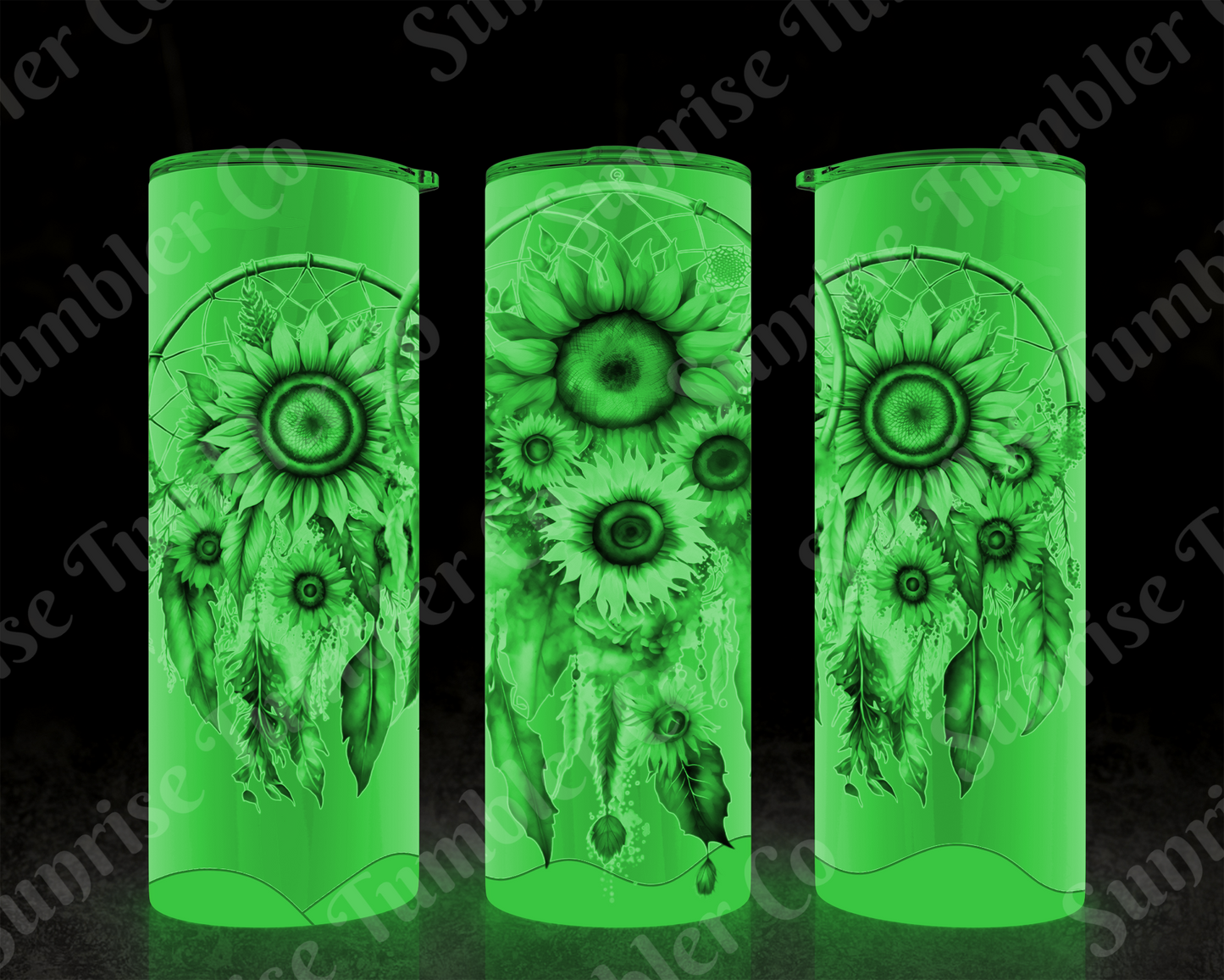 Dream Catcher Variety - 20 oz and 30 oz Tumblers (Glow In The Dark Green and Blue Options Available)