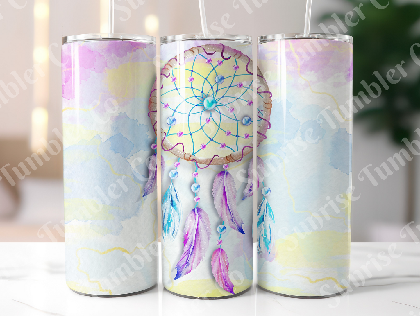 Dream Catcher Variety - 20 oz and 30 oz Tumblers (Glow In The Dark Green and Blue Options Available)