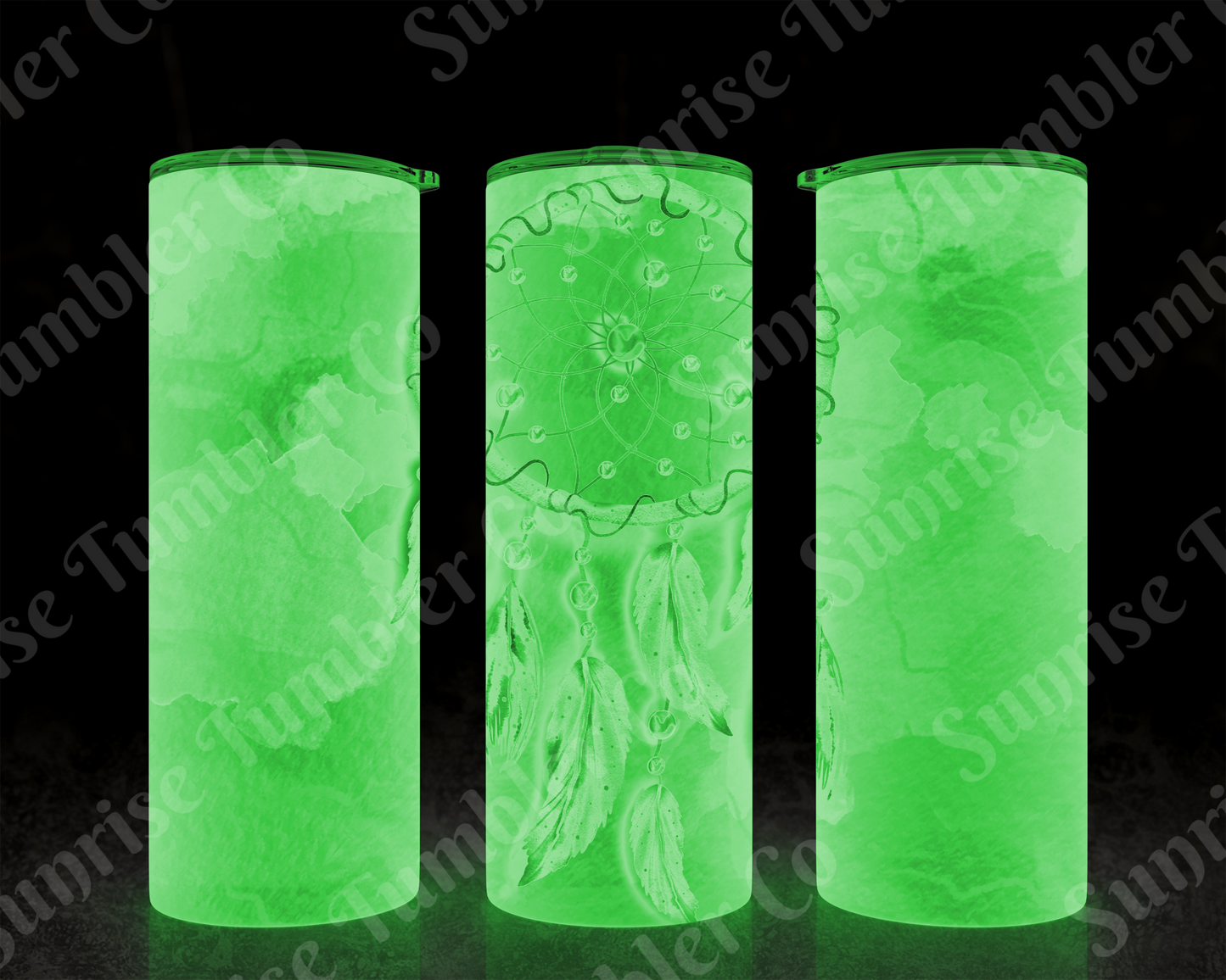 Dream Catcher Variety - 20 oz and 30 oz Tumblers (Glow In The Dark Green and Blue Options Available)