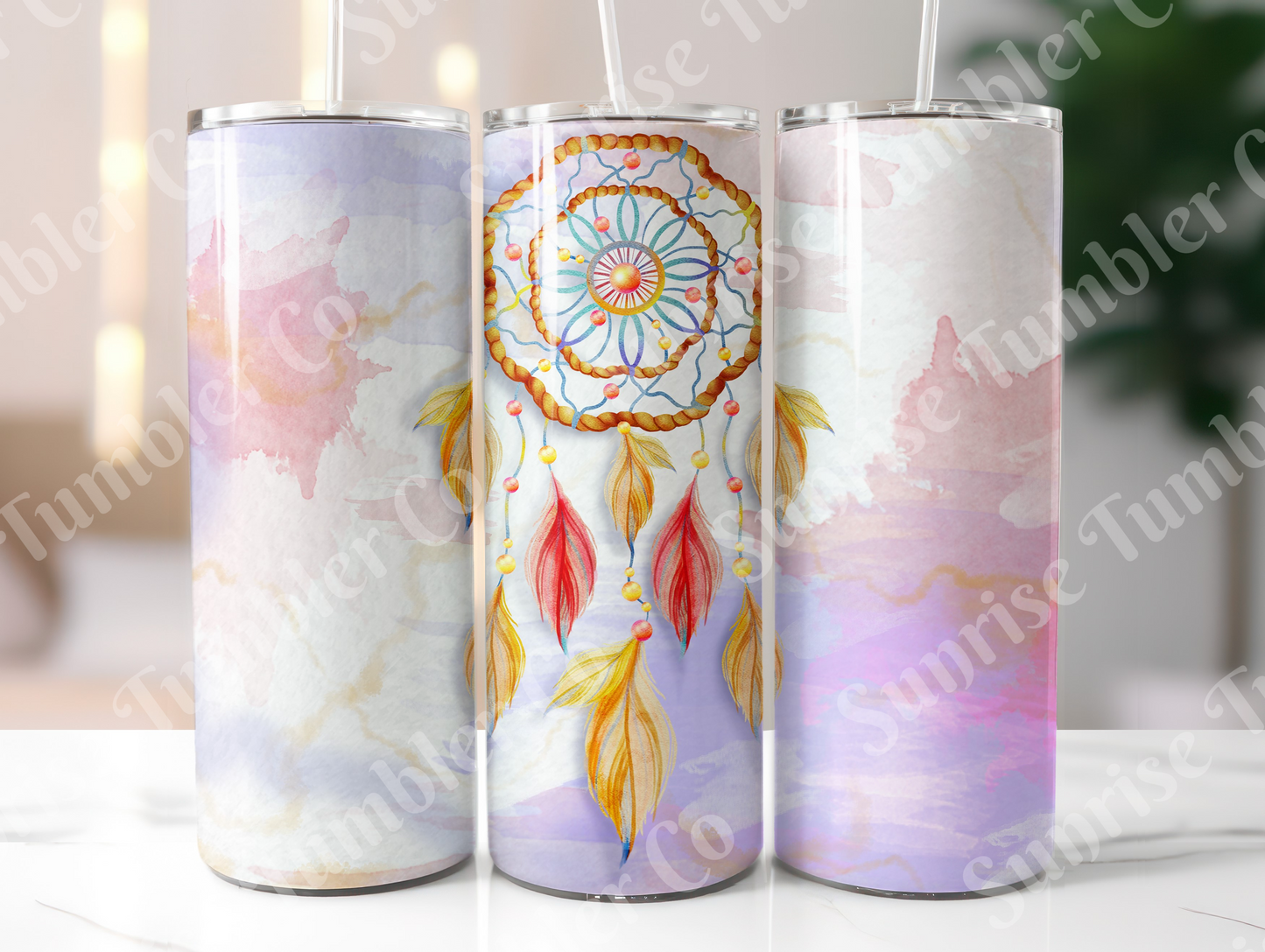 Dream Catcher Variety - 20 oz and 30 oz Tumblers (Glow In The Dark Green and Blue Options Available)