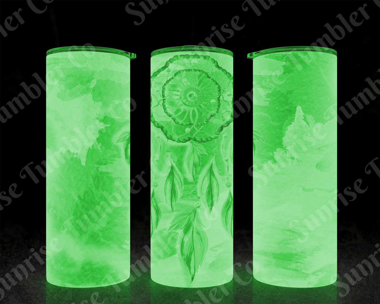 Dream Catcher Variety - 20 oz and 30 oz Tumblers (Glow In The Dark Green and Blue Options Available)