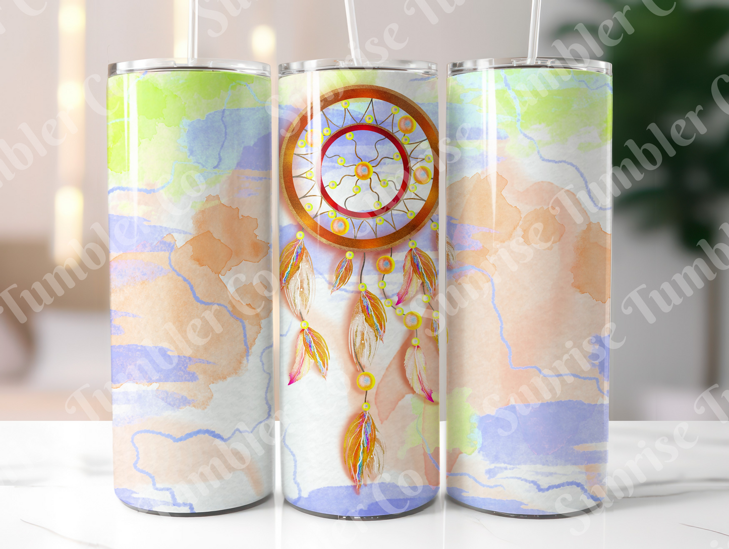 Dream Catcher Variety - 20 oz and 30 oz Tumblers (Glow In The Dark Green and Blue Options Available)