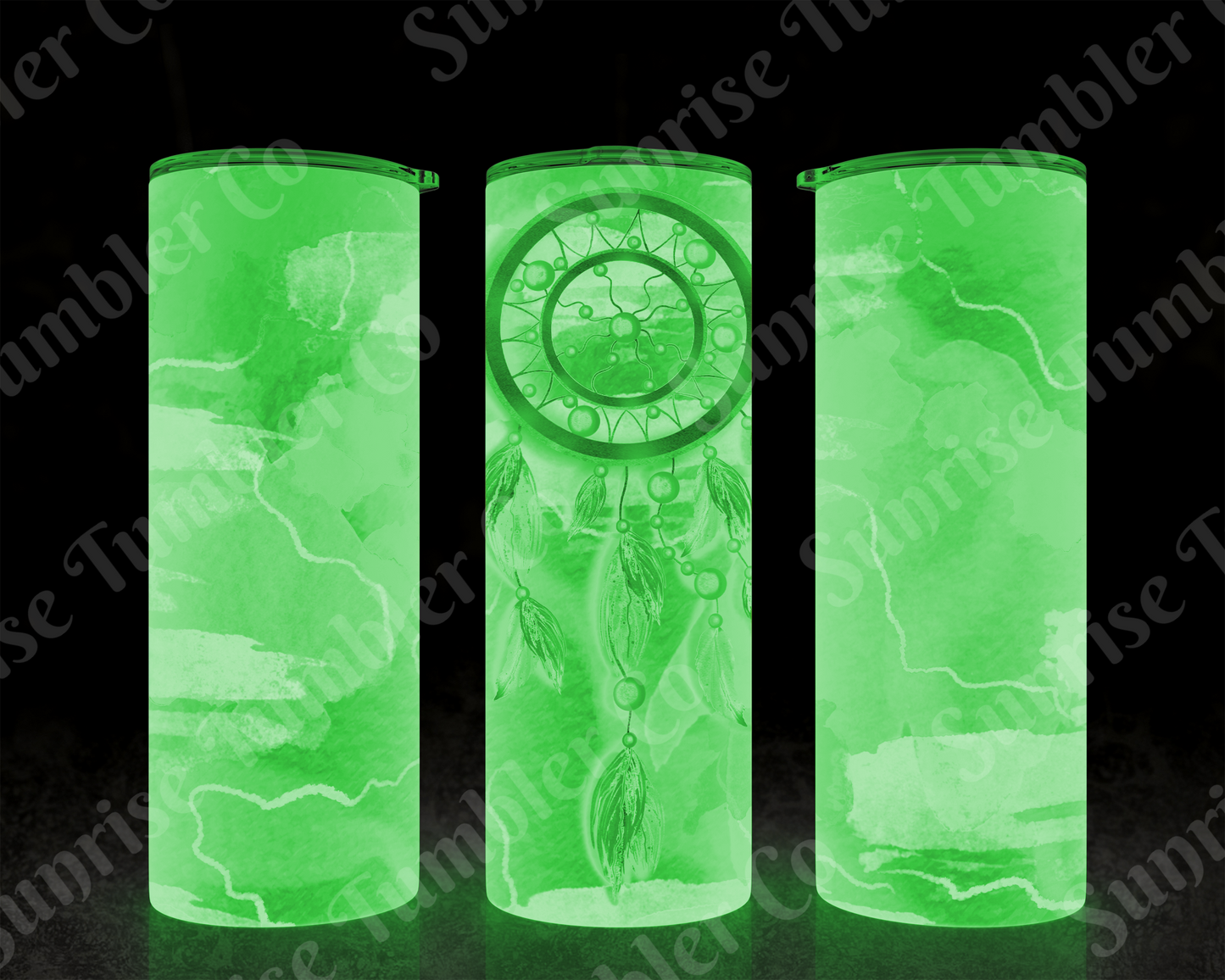 Dream Catcher Variety - 20 oz and 30 oz Tumblers (Glow In The Dark Green and Blue Options Available)