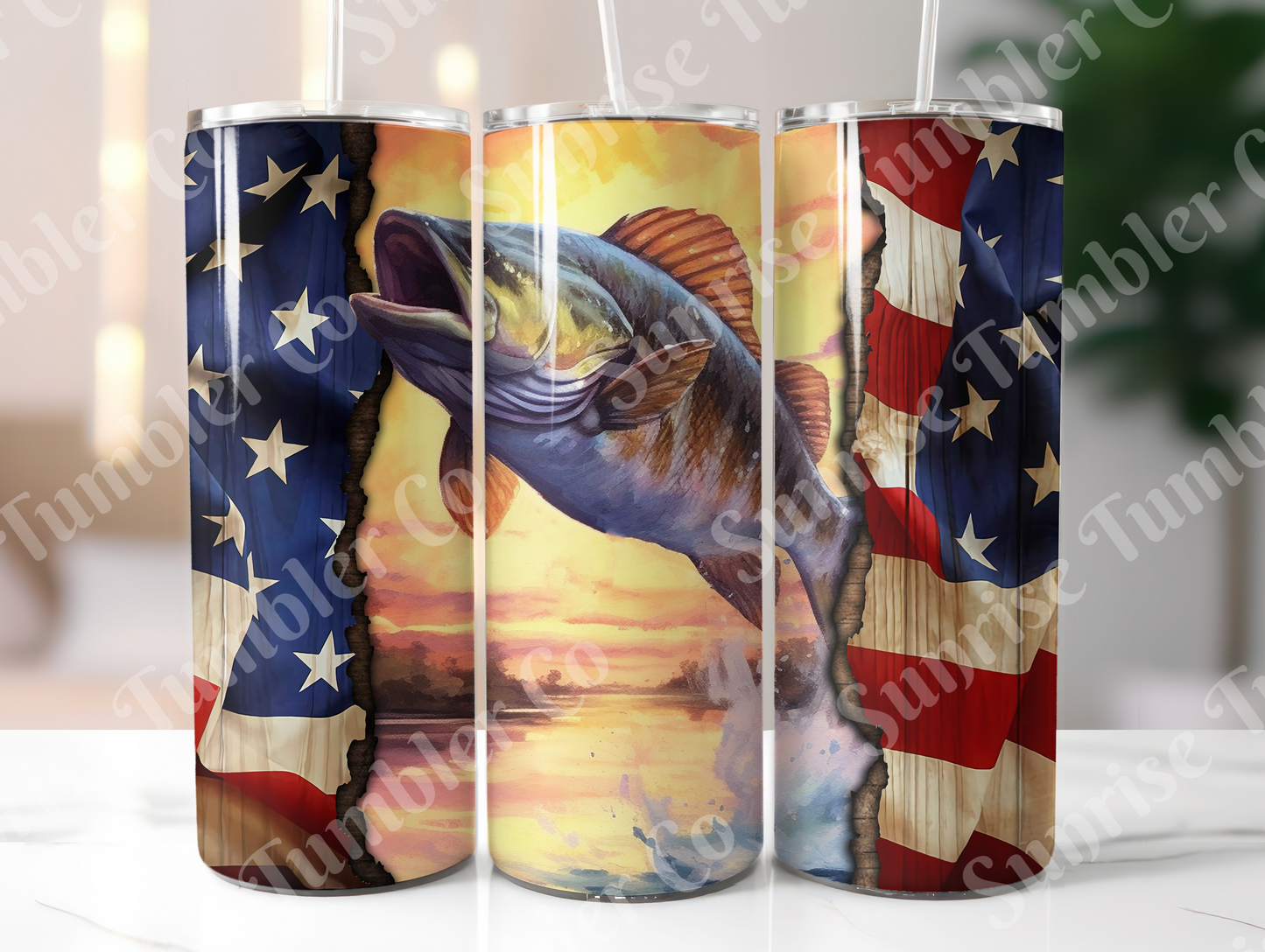 Fishing Variety Part 1 - 20oz and 30oz Tumblers (Glow In The Dark Green And Blue Available)