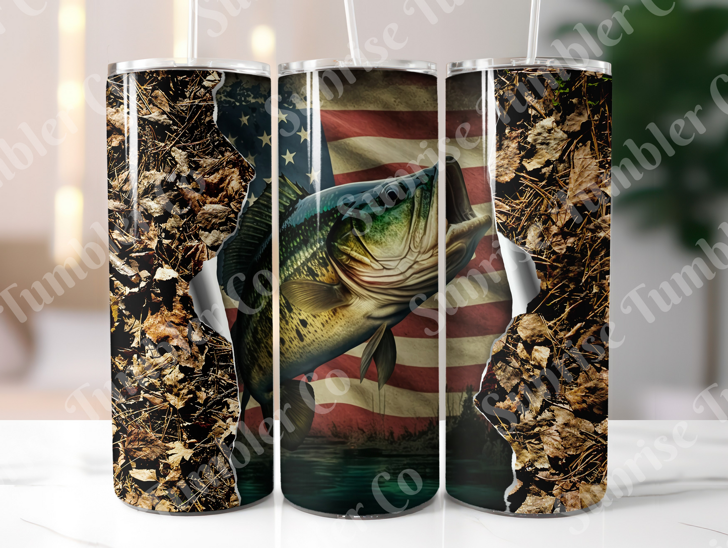 Fishing Variety Part 2 - 20oz and 30oz Tumblers (Glow In The Dark Green And Blue Available)