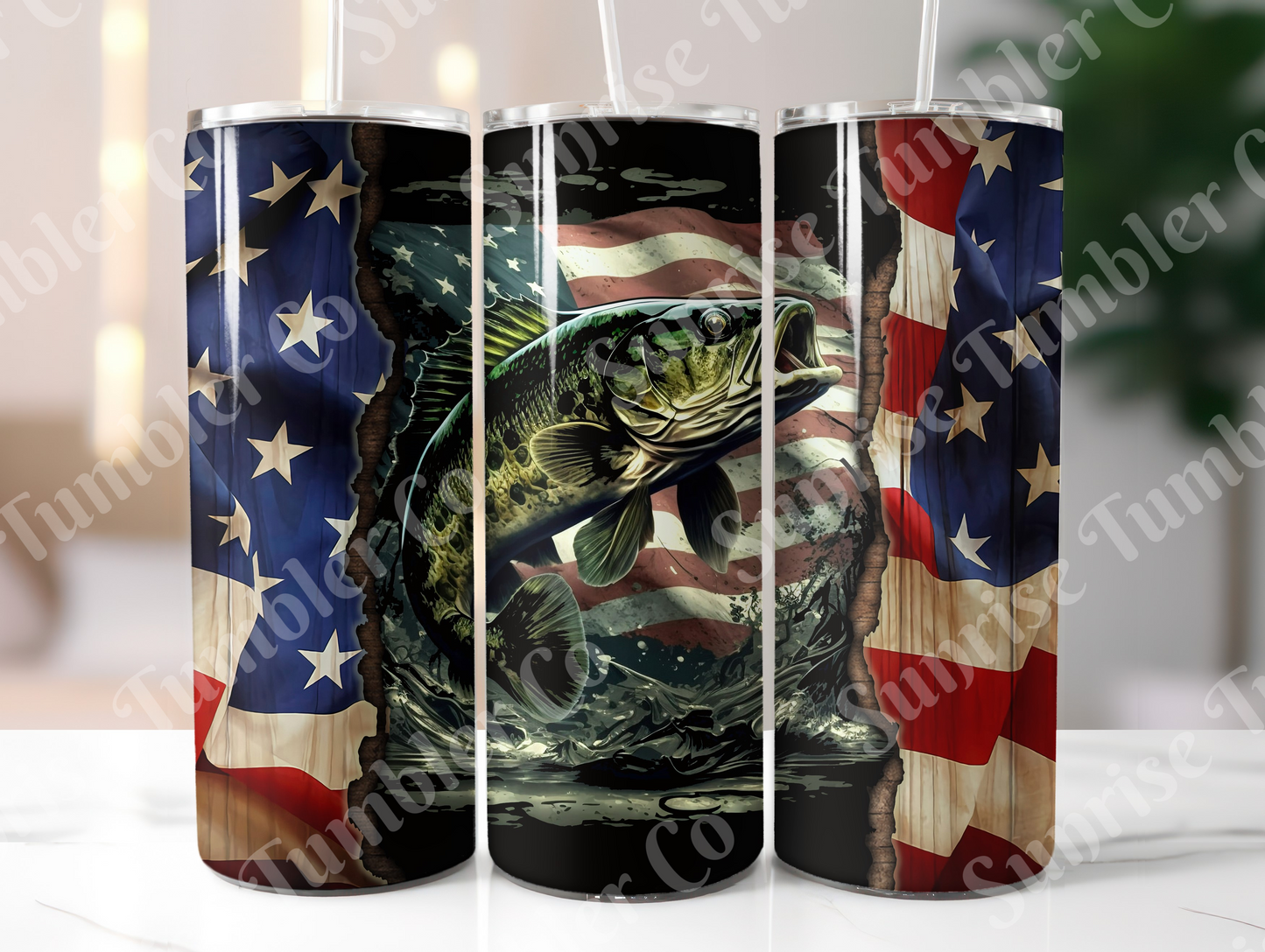 Fishing Variety Part 1 - 20oz and 30oz Tumblers (Glow In The Dark Green And Blue Available)