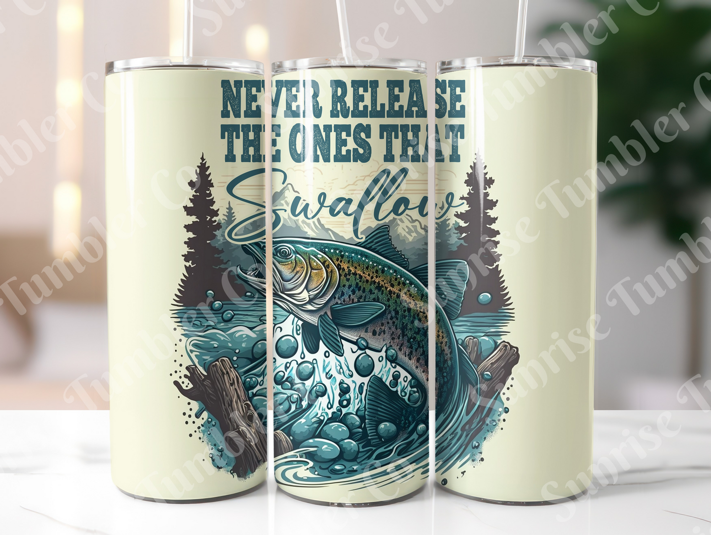 Fishing Variety Part 2 - 20oz and 30oz Tumblers (Glow In The Dark Green And Blue Available)